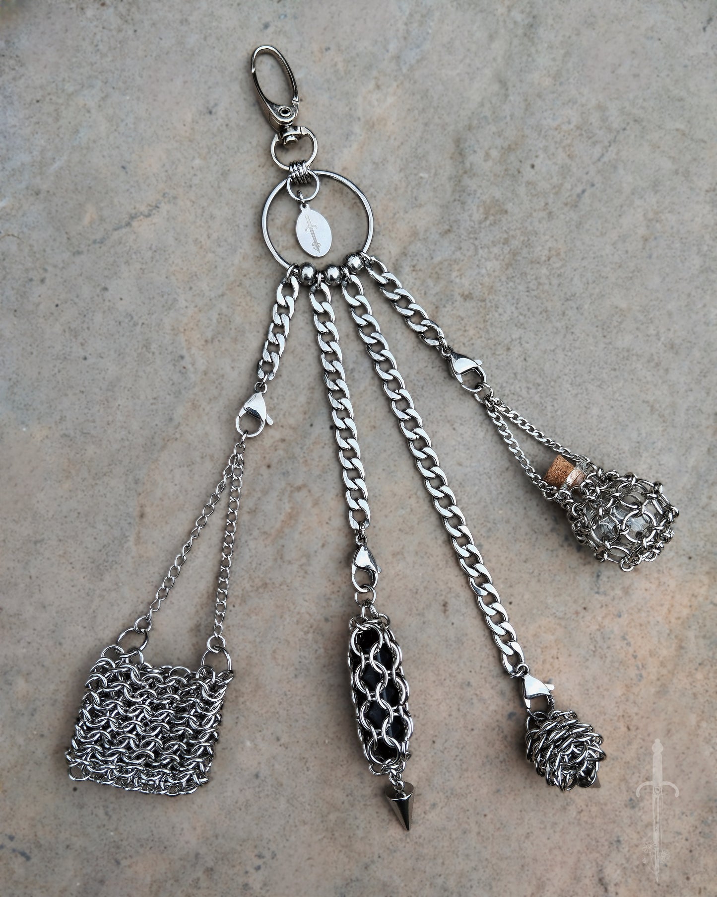 One of a Kind - The Chainmail Inspired Chatelaine in Stainless Steel