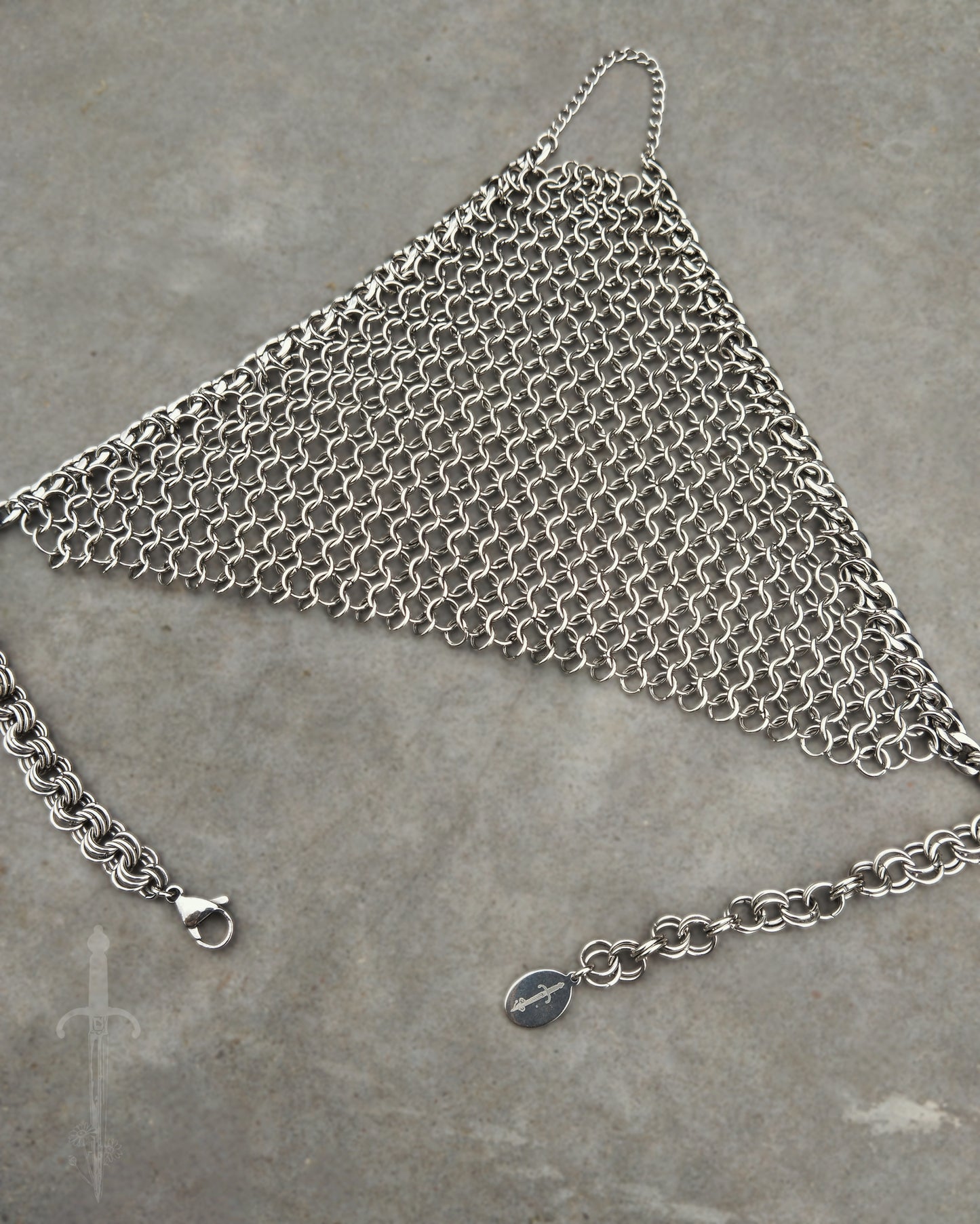 One of a Kind - The Chainmail Handcuff in Stainless Steel
