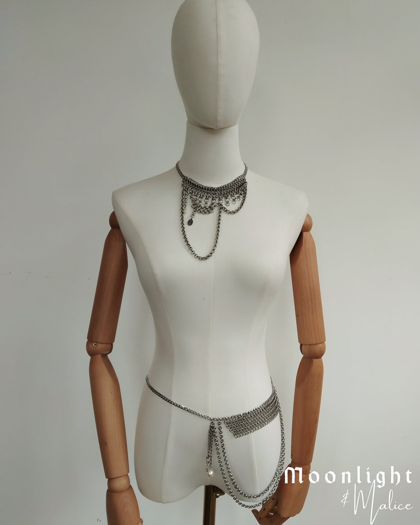 The Rusalka Chainmail Necklace & Belt Bundle