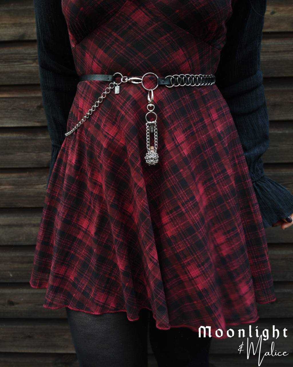 The Airmid Chainmail Belt/Bag Charm in Stainless Steel