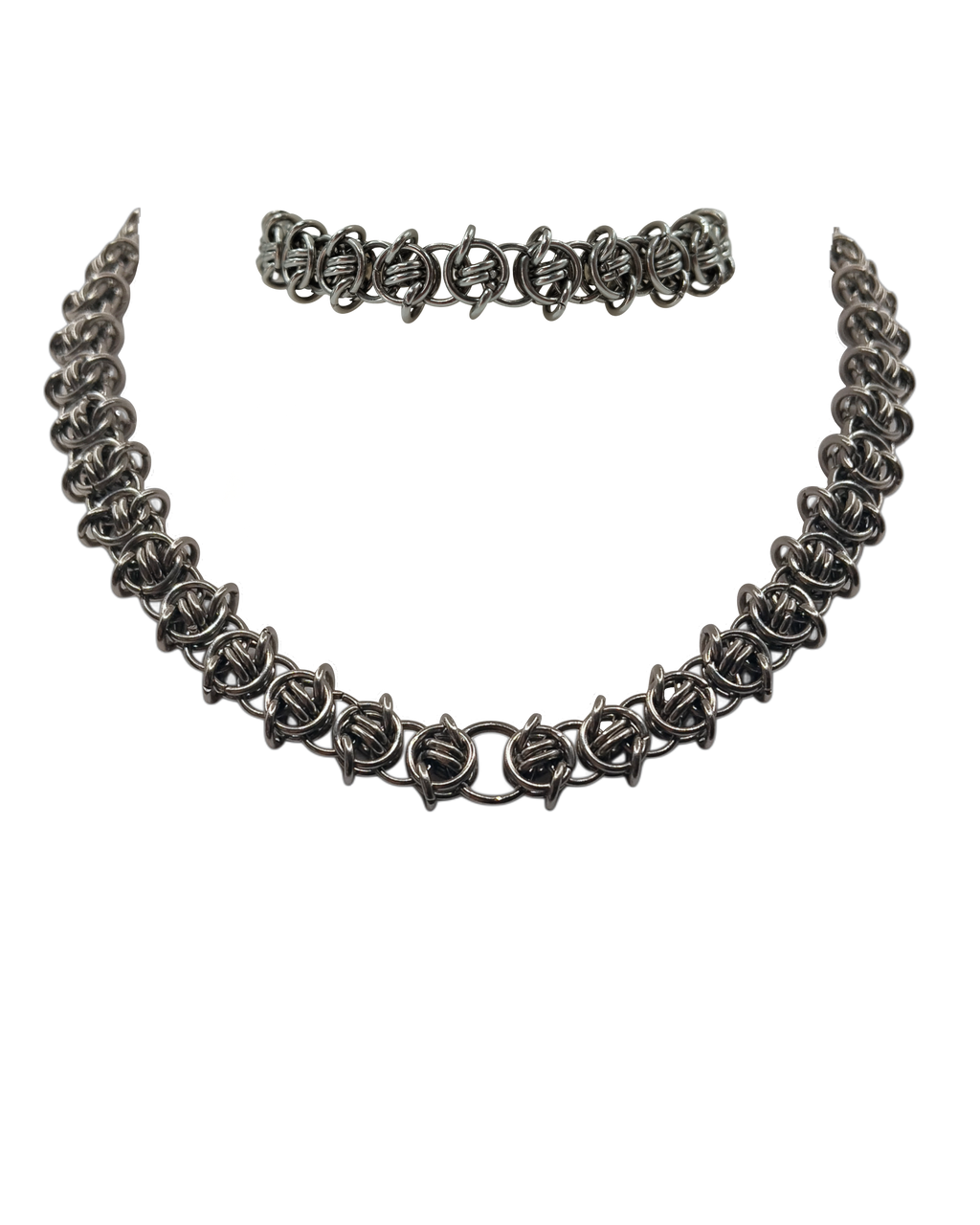 The Nettles Chainmail Necklace & Bracelet Bundle