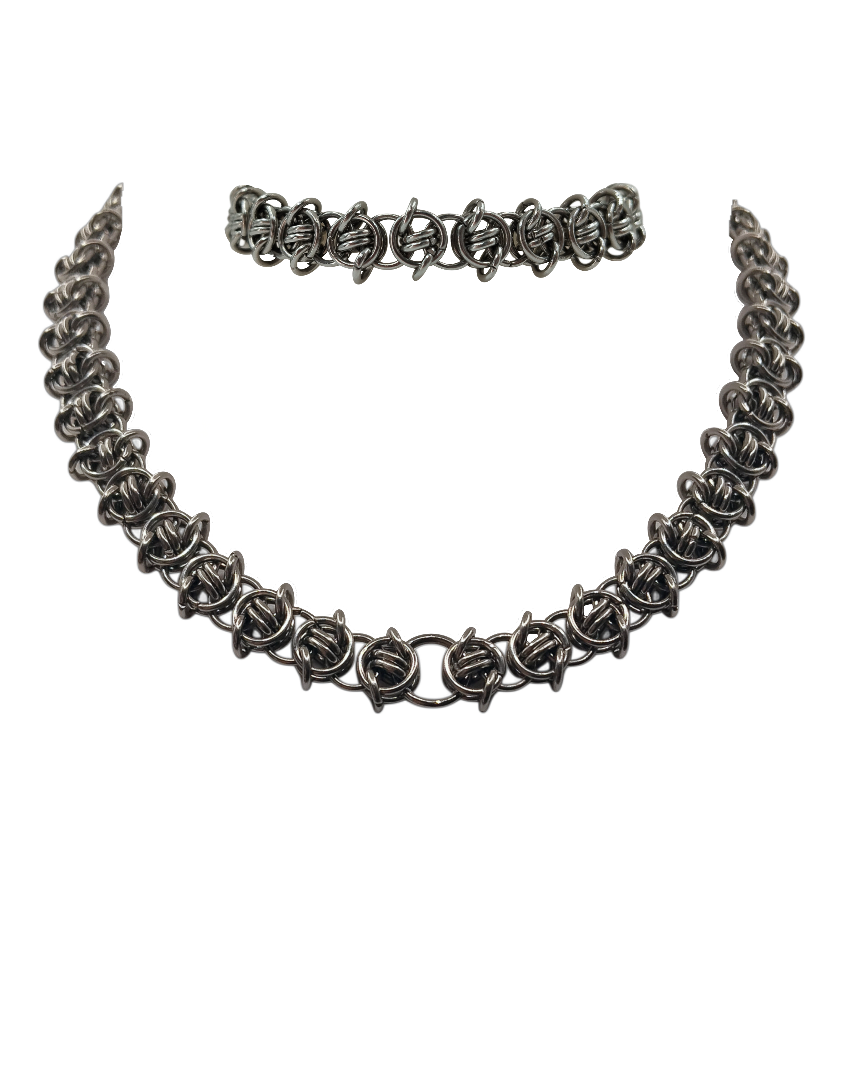 The Nettles Chainmail Necklace & Bracelet Bundle