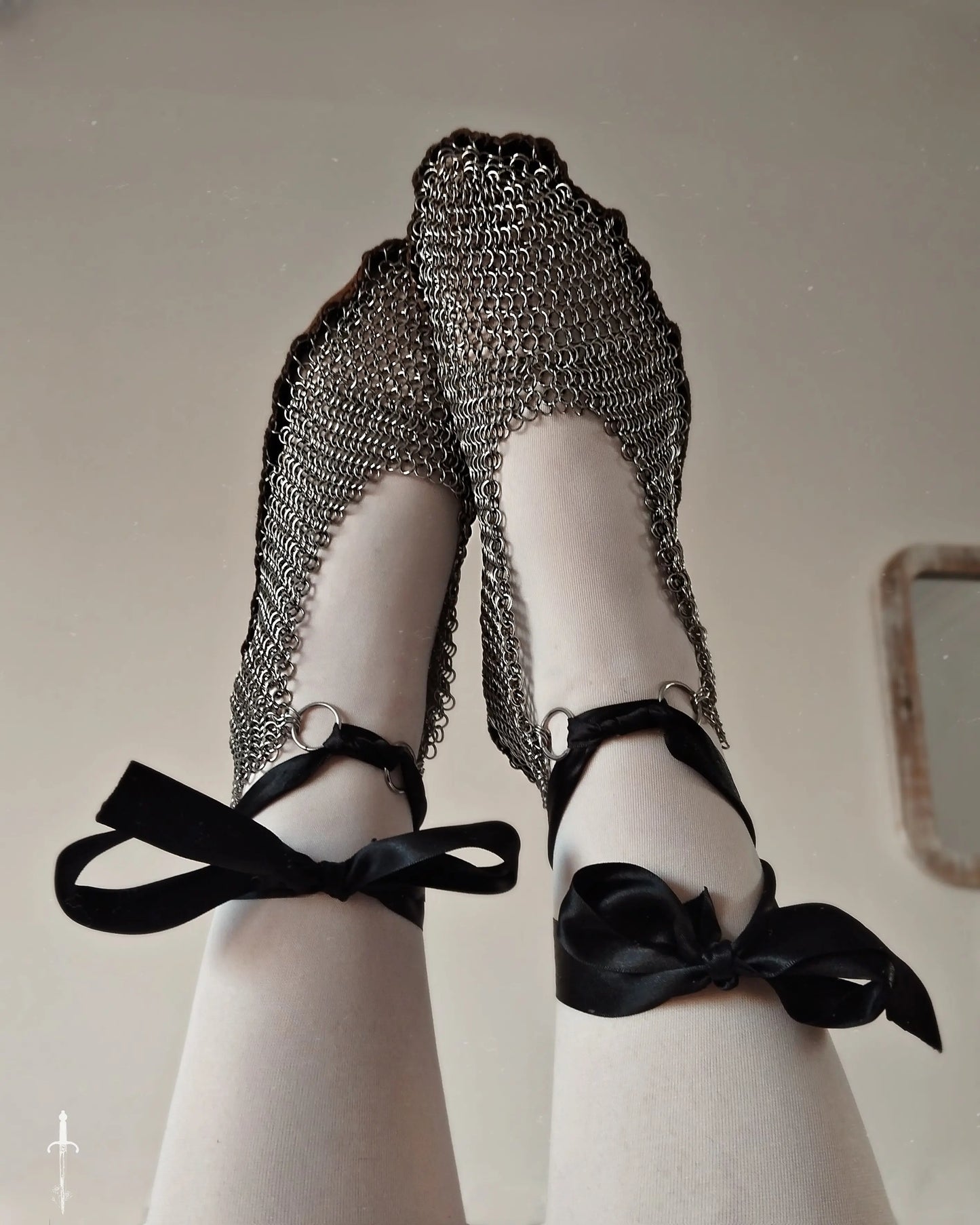 *Limited Edition - closes April* The Chainmail Ballet Pumps in Stainless Steel