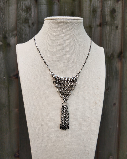 The Cleopatra Chainmail Necklace in Stainless Steel