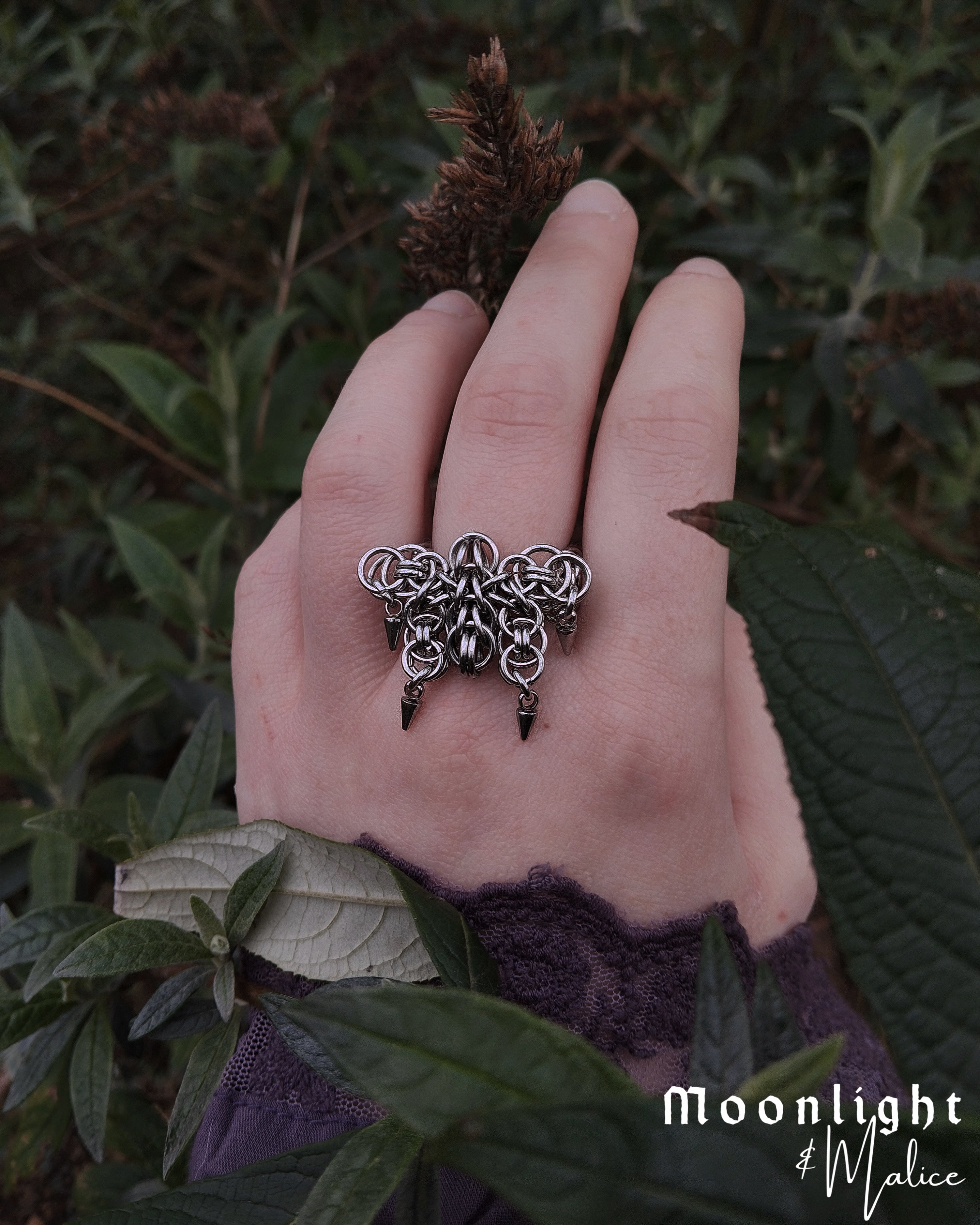 The Mariposa Chainmail Statement Ring