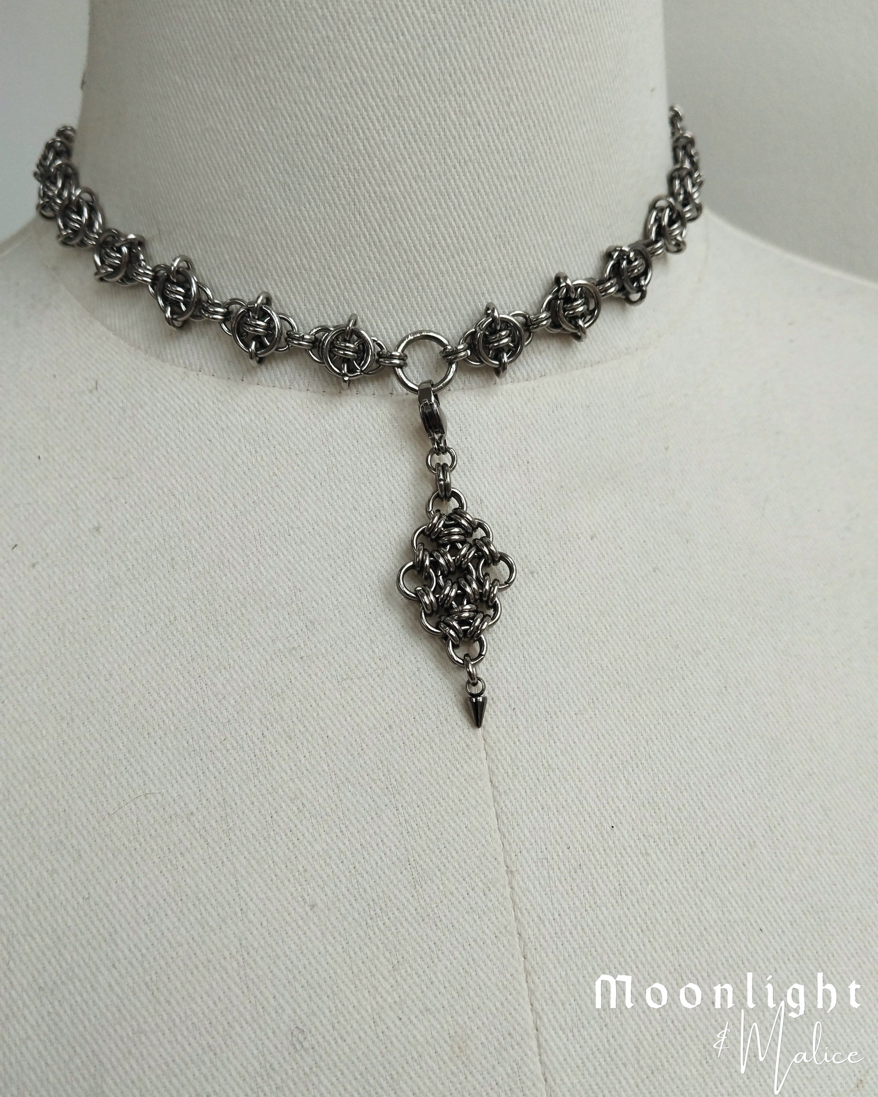 Add On Charms for Nettles Chainmail Choker in Stainless Steel