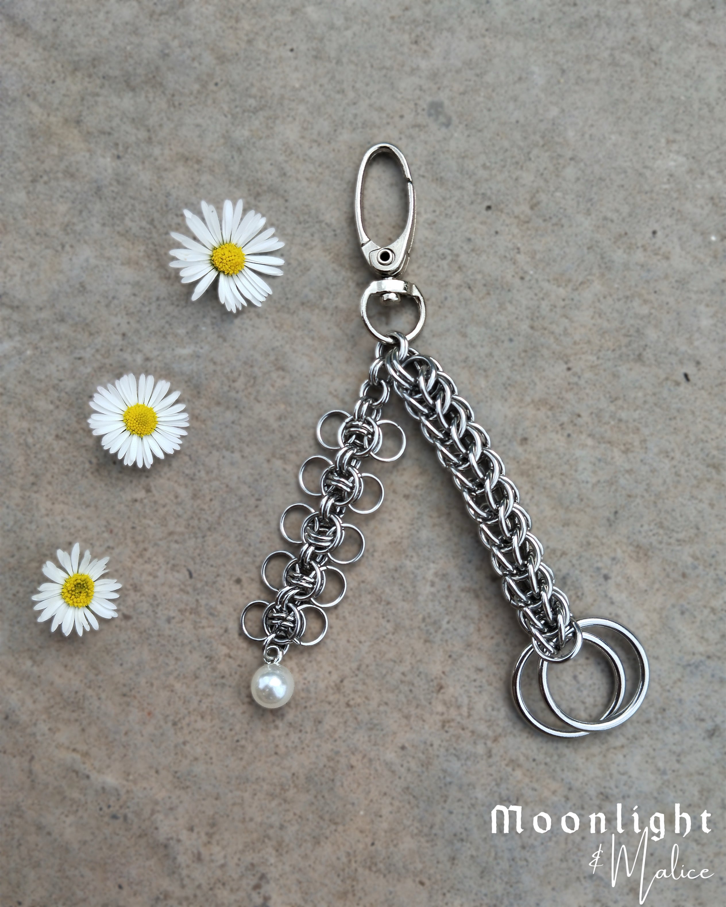 The Rusalka Chainmail Skirt Hike in Stainless Steel