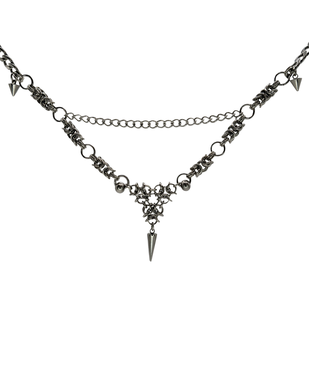 The Sepharina Chainmail Necklace in Stainless Steel