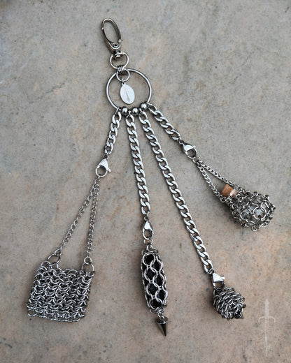 One of a Kind - The Chainmail Inspired Chatelaine in Stainless Steel