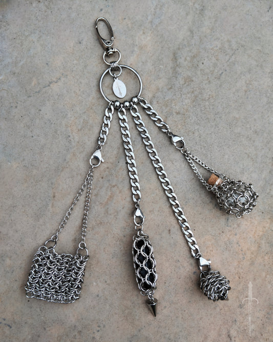 One of a Kind - The Chainmail Inspired Chatelaine in Stainless Steel