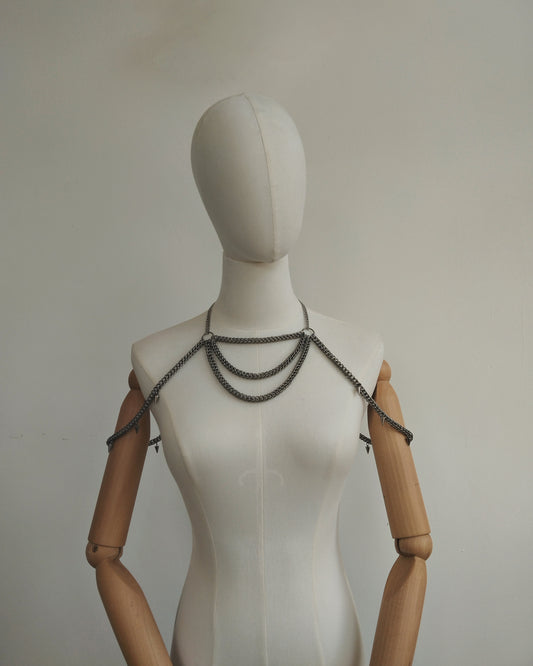 The Chandelier Statement Chainmail Piece in Stainless Steel