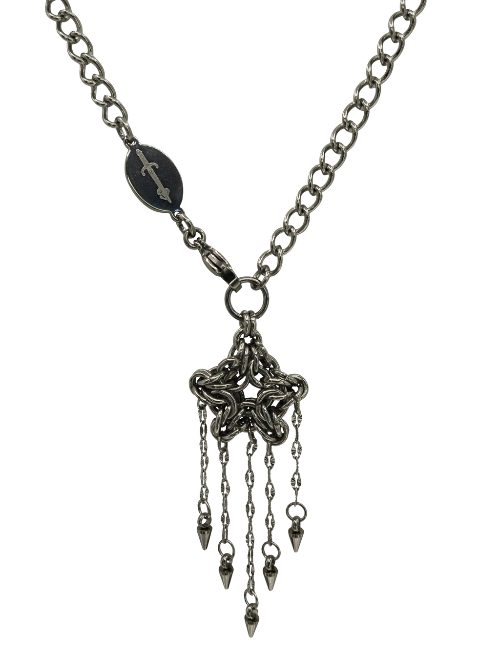 The Astra Chainmail Necklace in Stainless Steel
