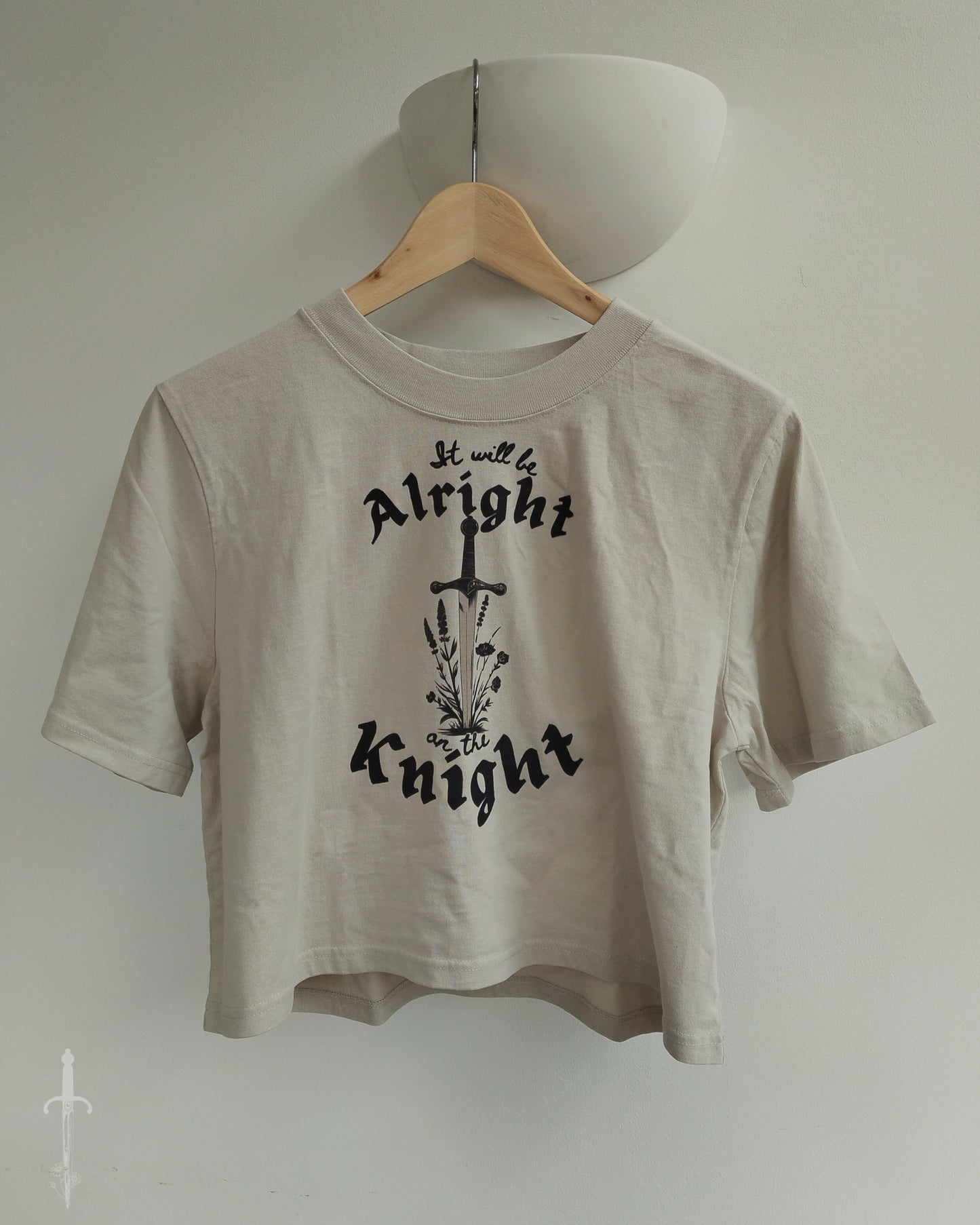 Pre Order - Alright on the Knight Oversized Cropped Top