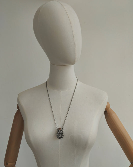 The Airmid Chainmail Pendant Necklace in Stainless Steel