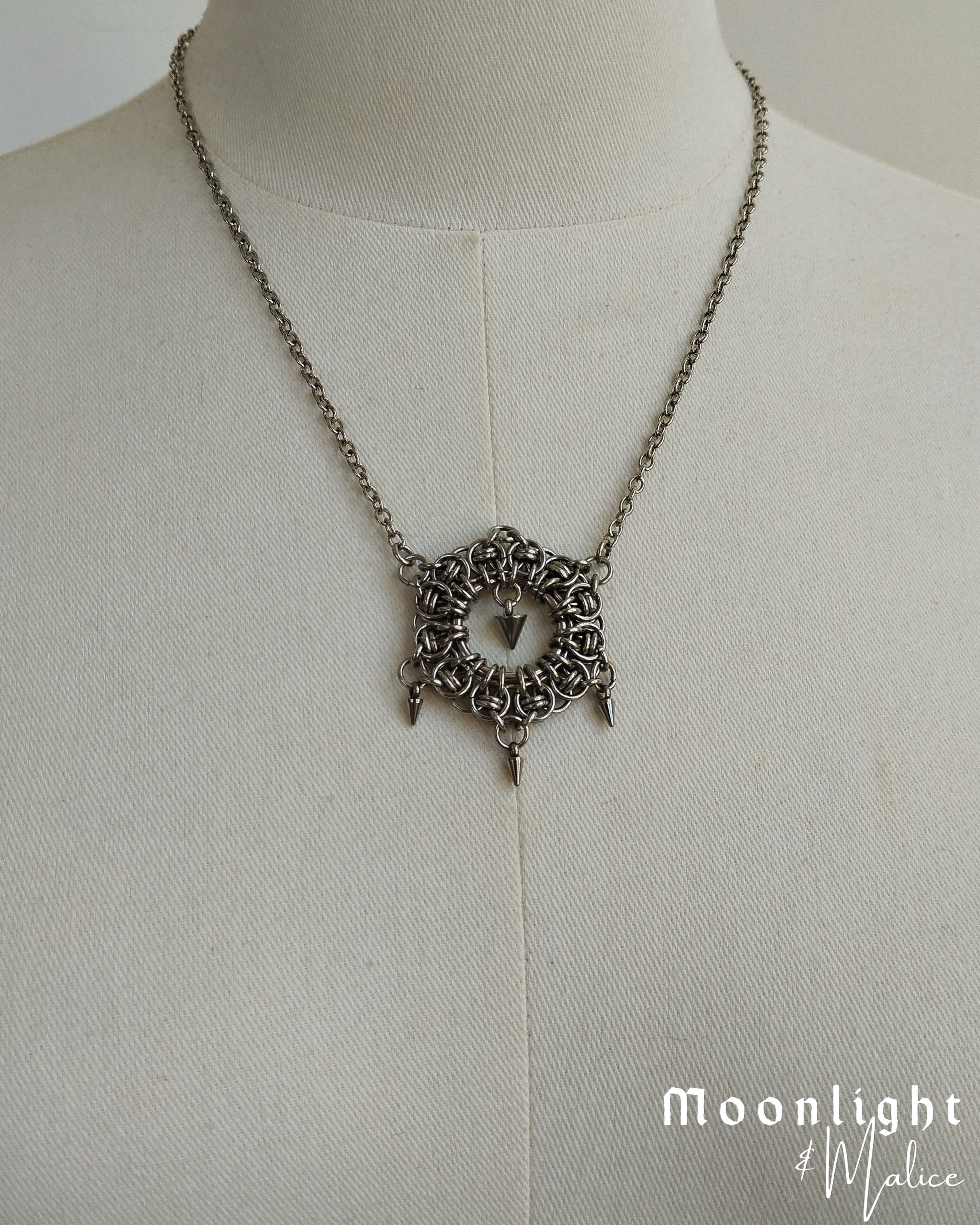 The Sól Chainmail Pendant Necklace - One of a Kind