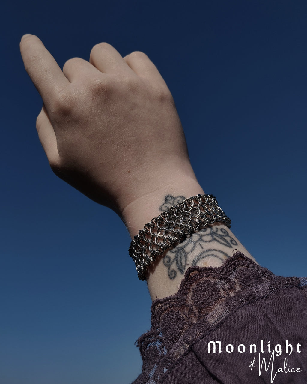 The Staple Chainmail Bracelet in Stainless Steel