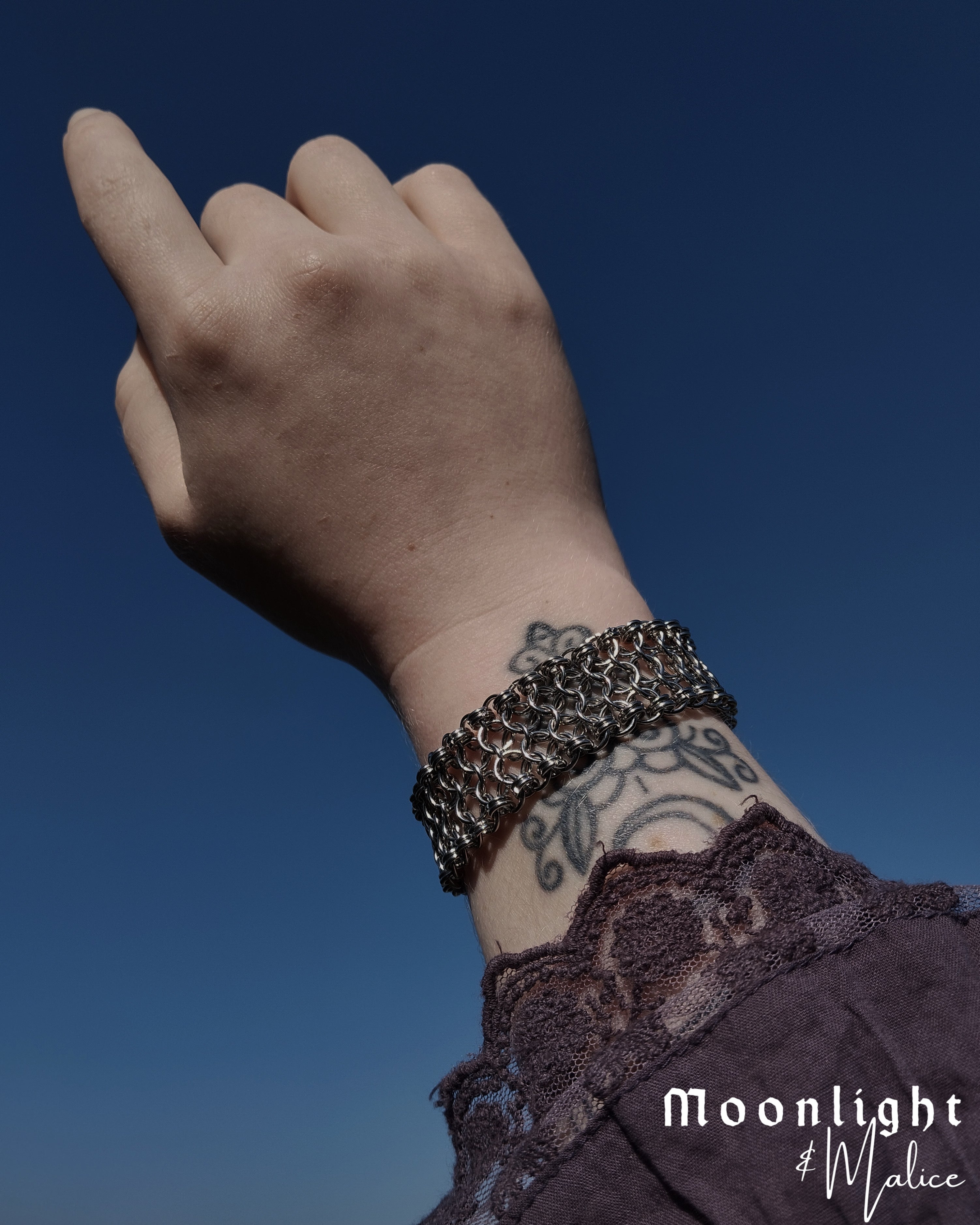 The Staple Chainmail Bracelet in Stainless Steel