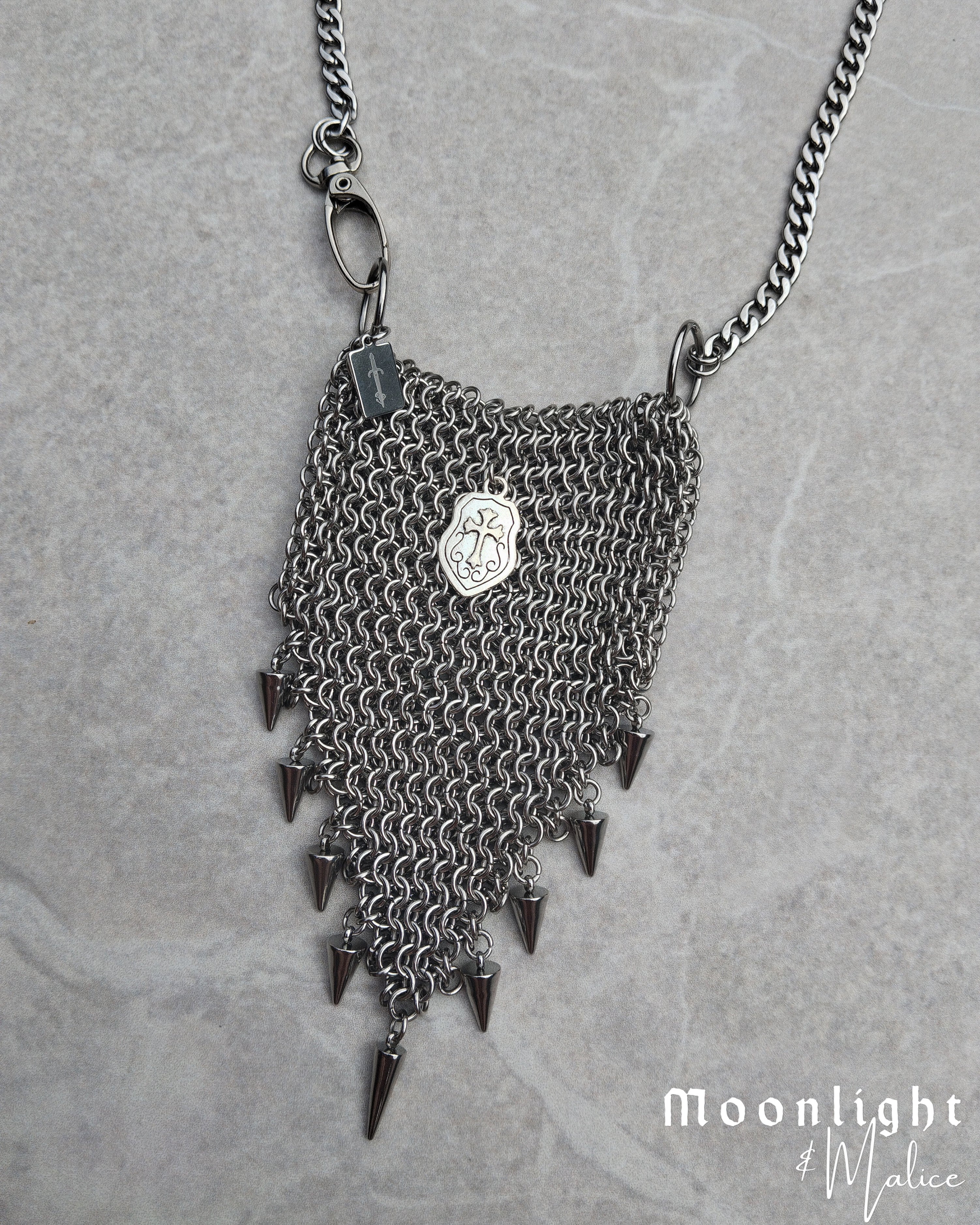 The Chainmail Trinket Pouch in Stainless Steel - One of a Kind