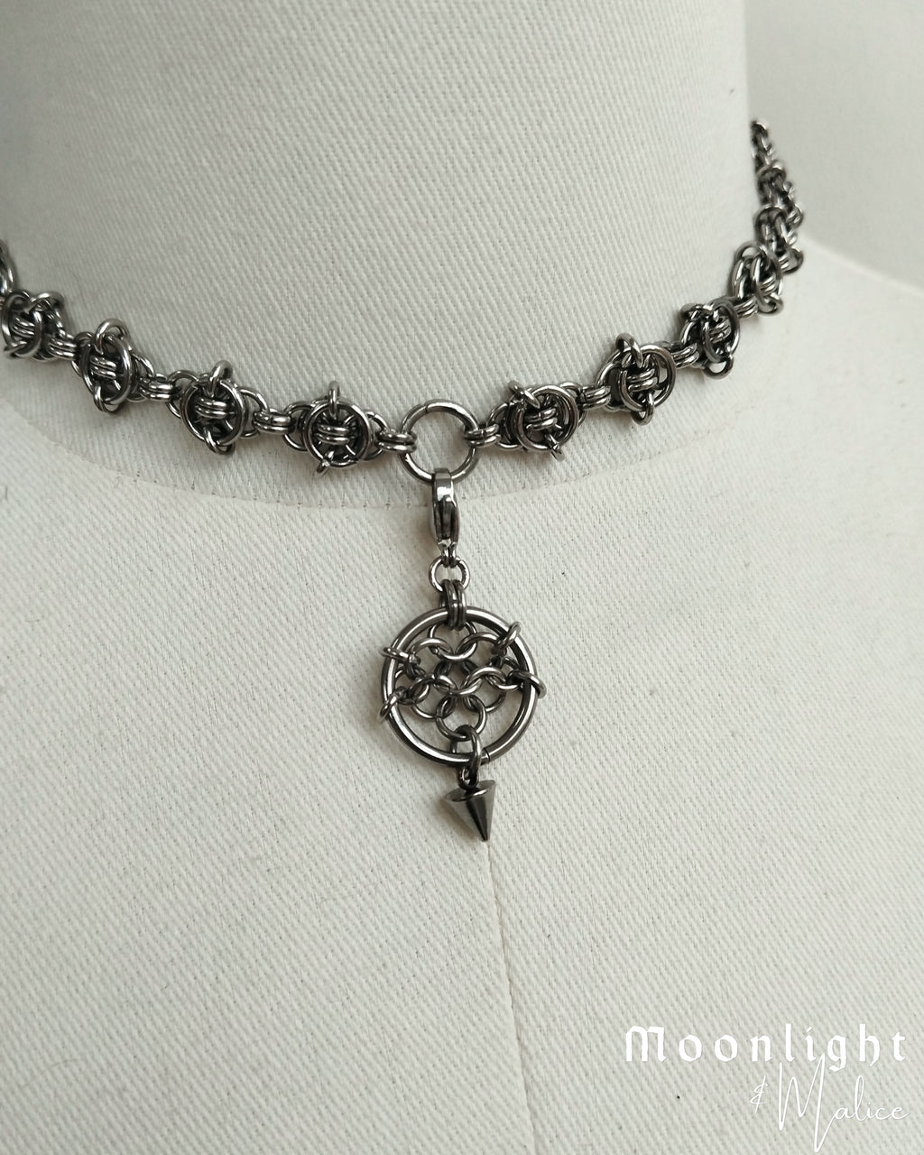Add On Charms for Nettles Chainmail Choker in Stainless Steel