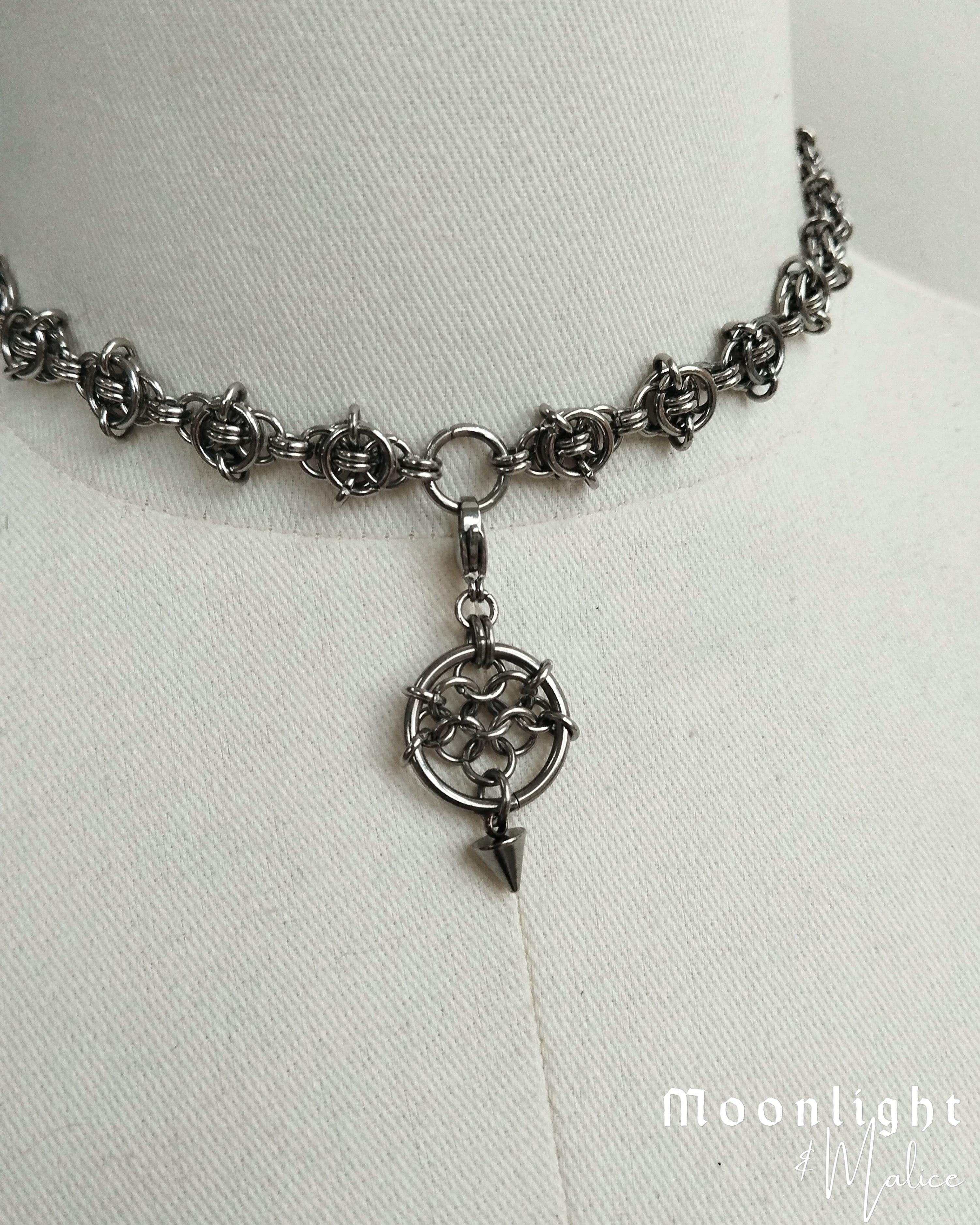 Add On Charms for Nettles Chainmail Choker in Stainless Steel
