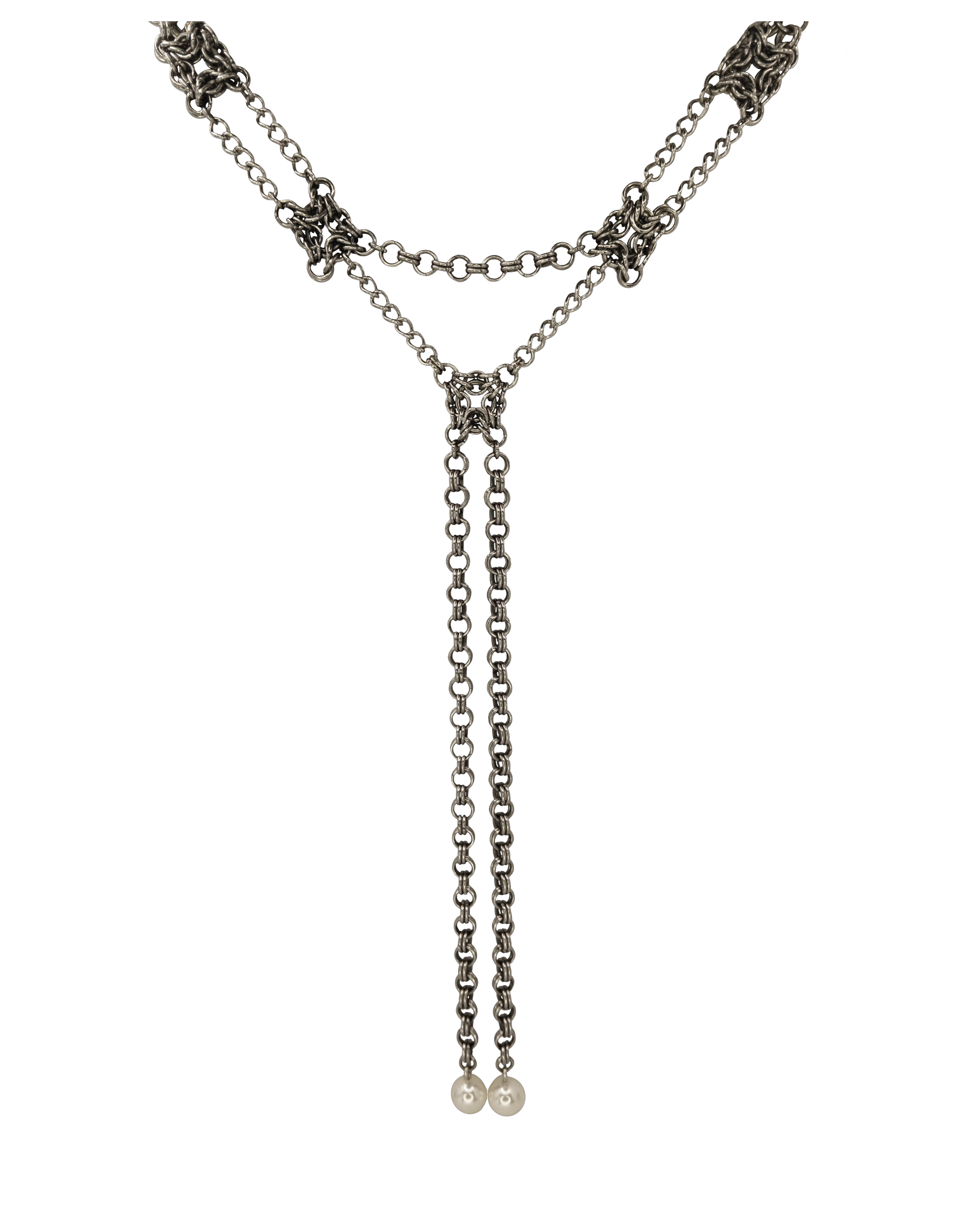 The Feronia Chainmail Necklace in Stainless Steel