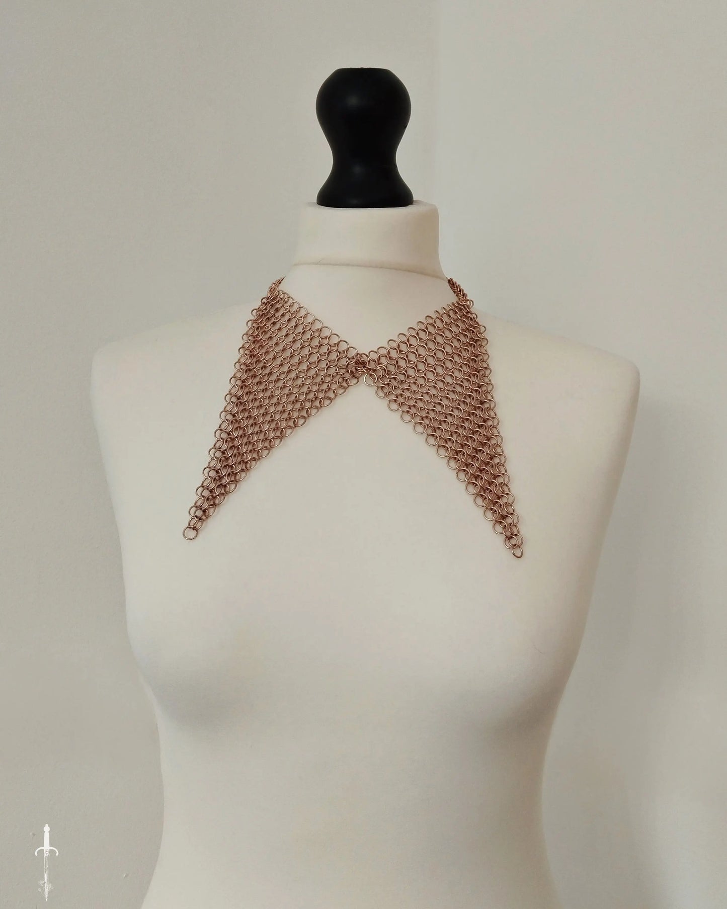 The Rose Gold Chainmail Dagger Collar