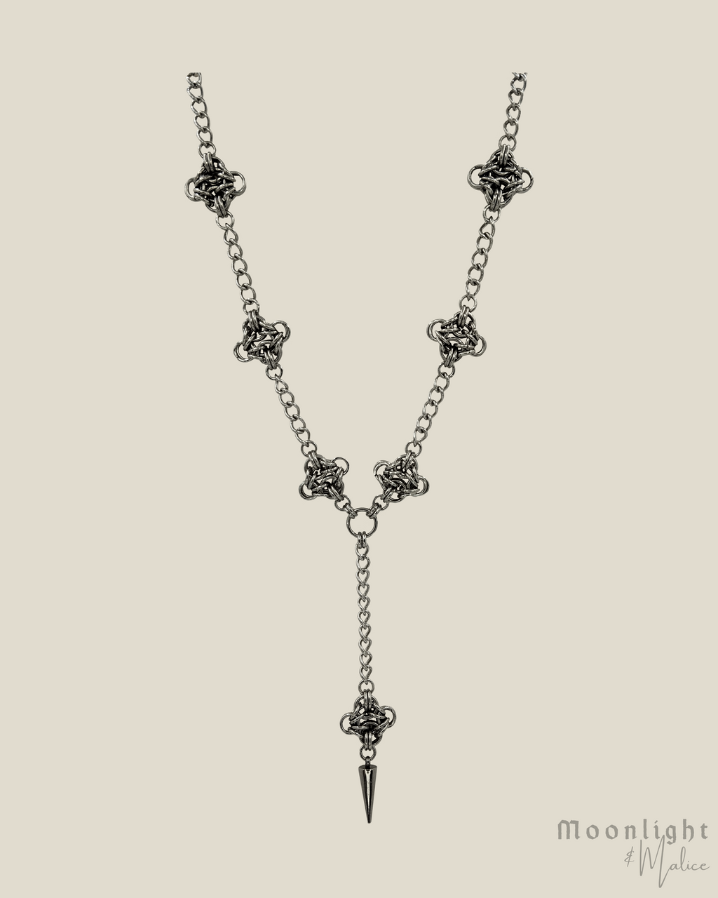 The Rowena Chainmail Necklace in Stainless Steel