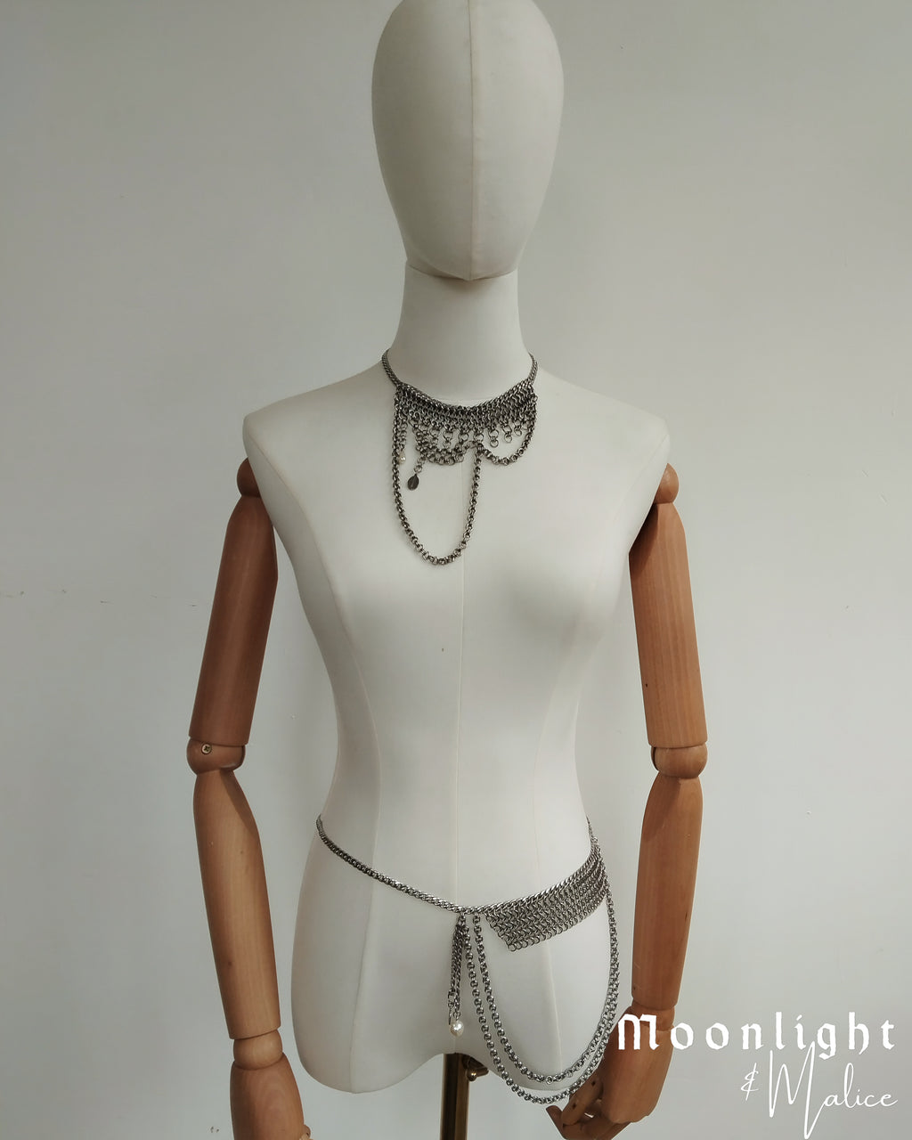 The Rusalka Chainmail Necklace & Belt Bundle