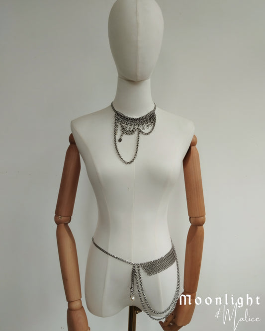 The Rusalka Chainmail Necklace & Belt Bundle