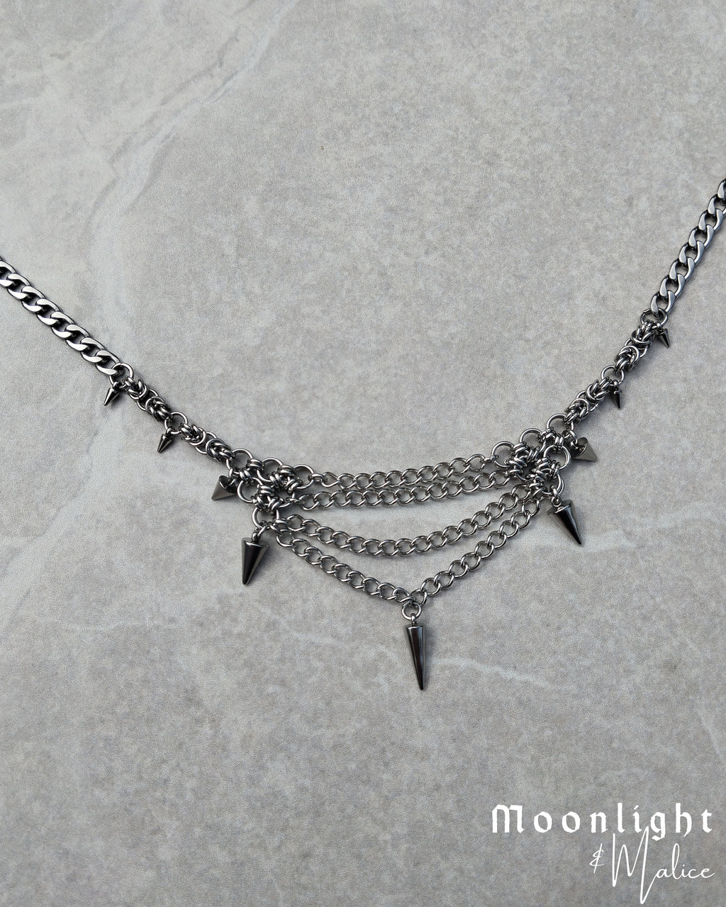 The Enid Chainmail Choker Necklace - One of a Kind