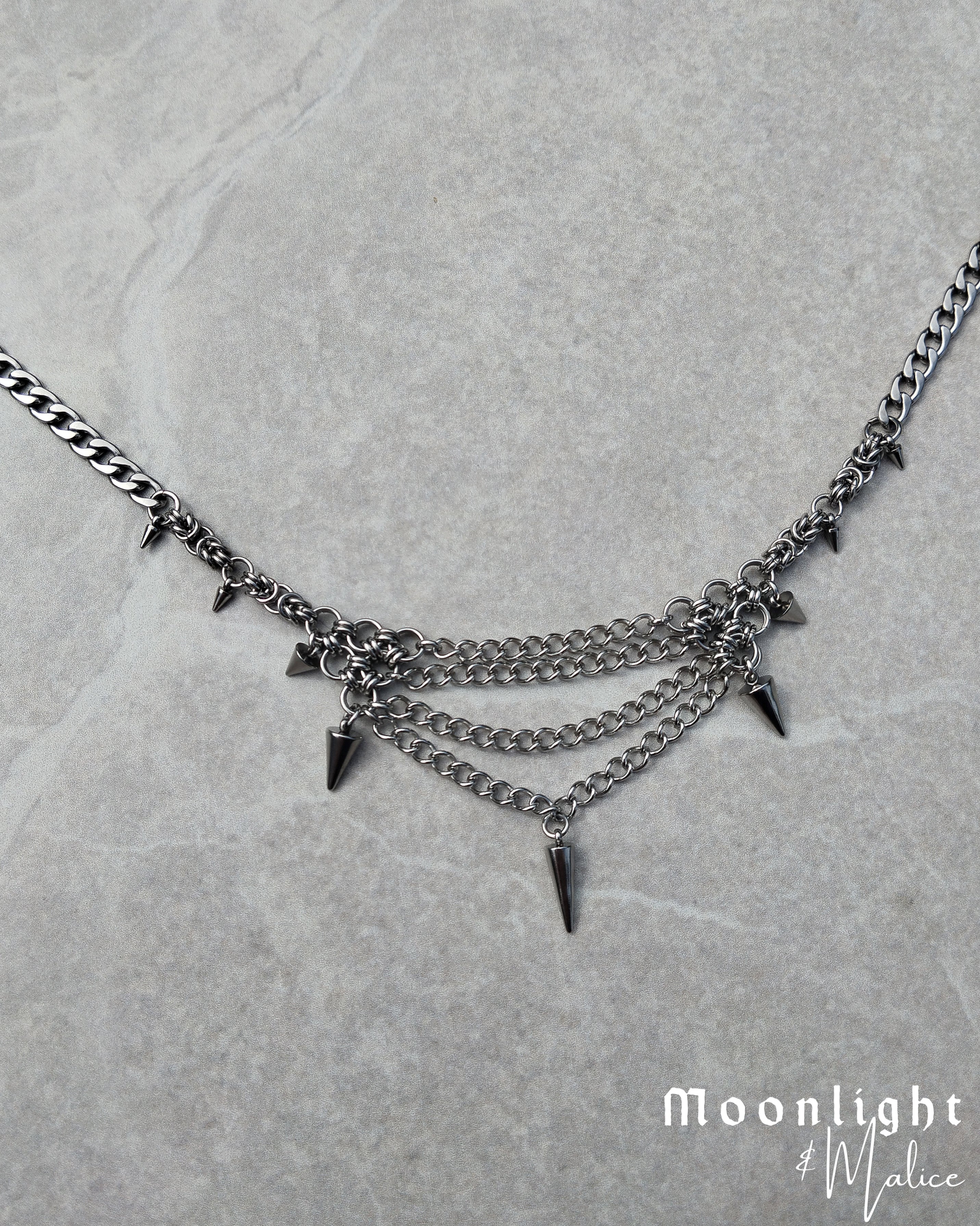 The Enid Chainmail Choker Necklace - One of a Kind