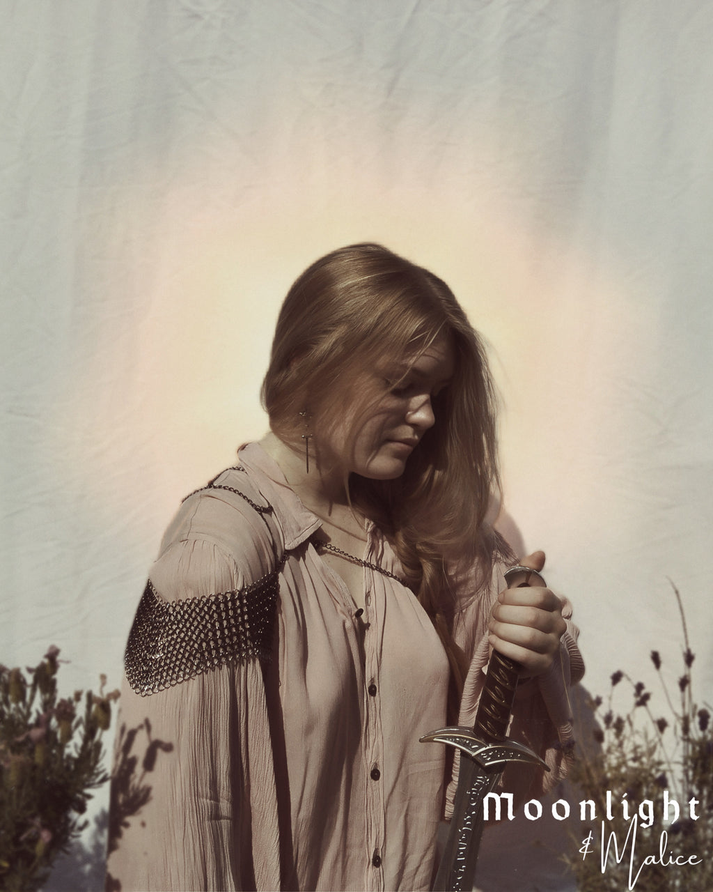 The Citadel Chainmail Shoulder Harness in Gun Metal Black & Stainless Steel