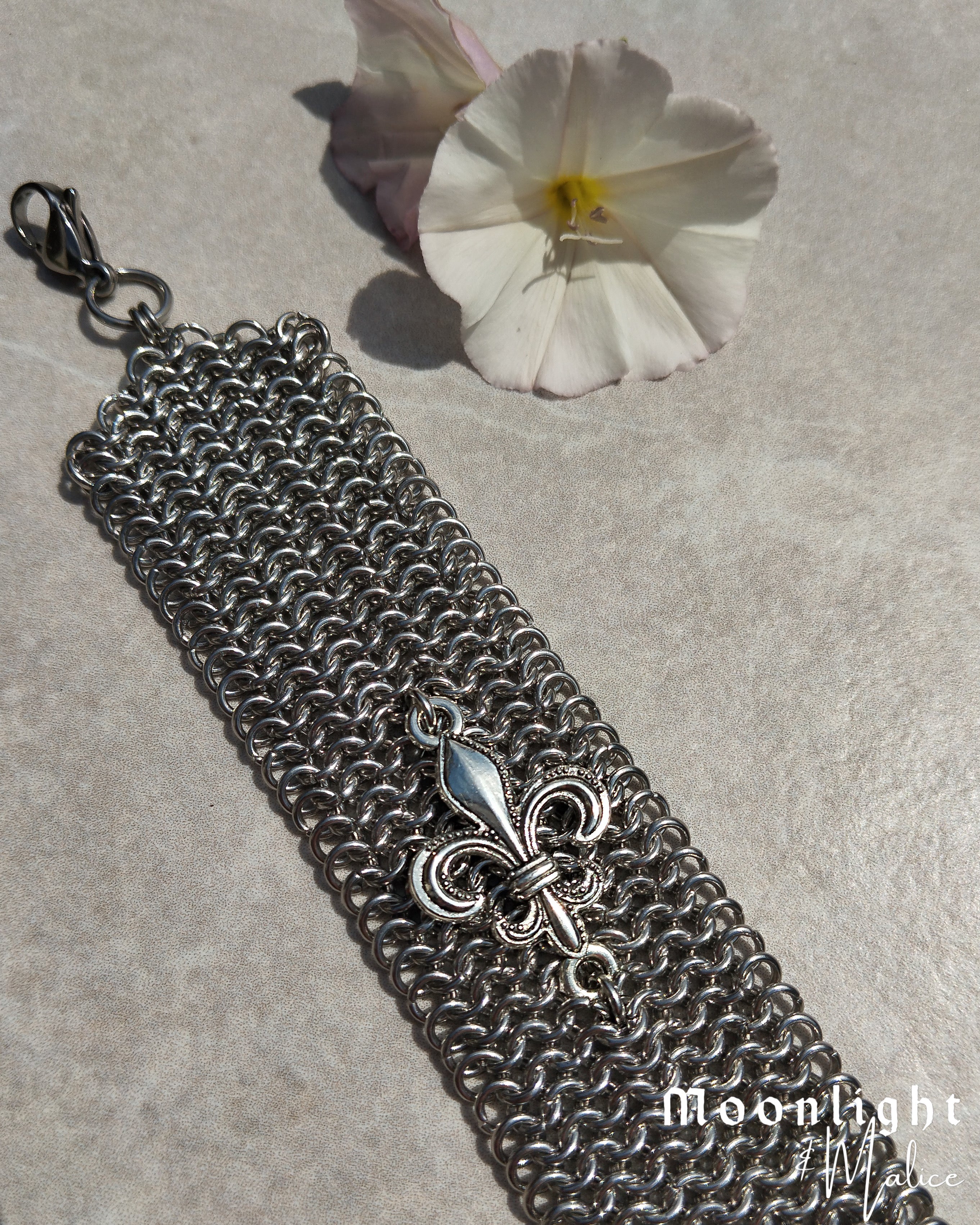 The Fleur De Lis Micromaille Bracelet - One of a Kind