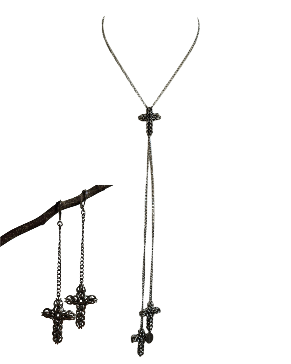 The Styx Chainmail Necklace & Earrings Bundle