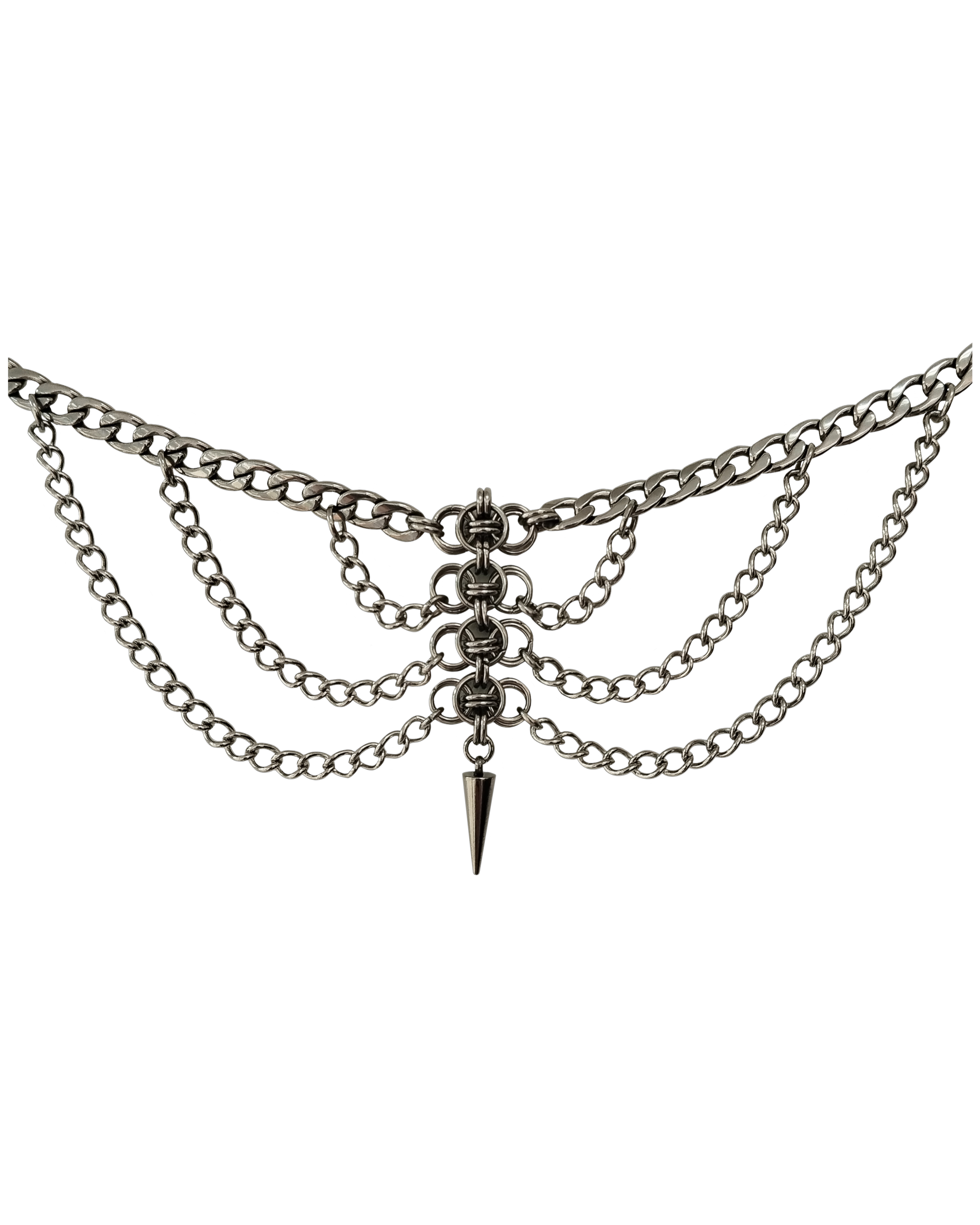 The Exoskeleton Chainmail Necklace in Stainless Steel