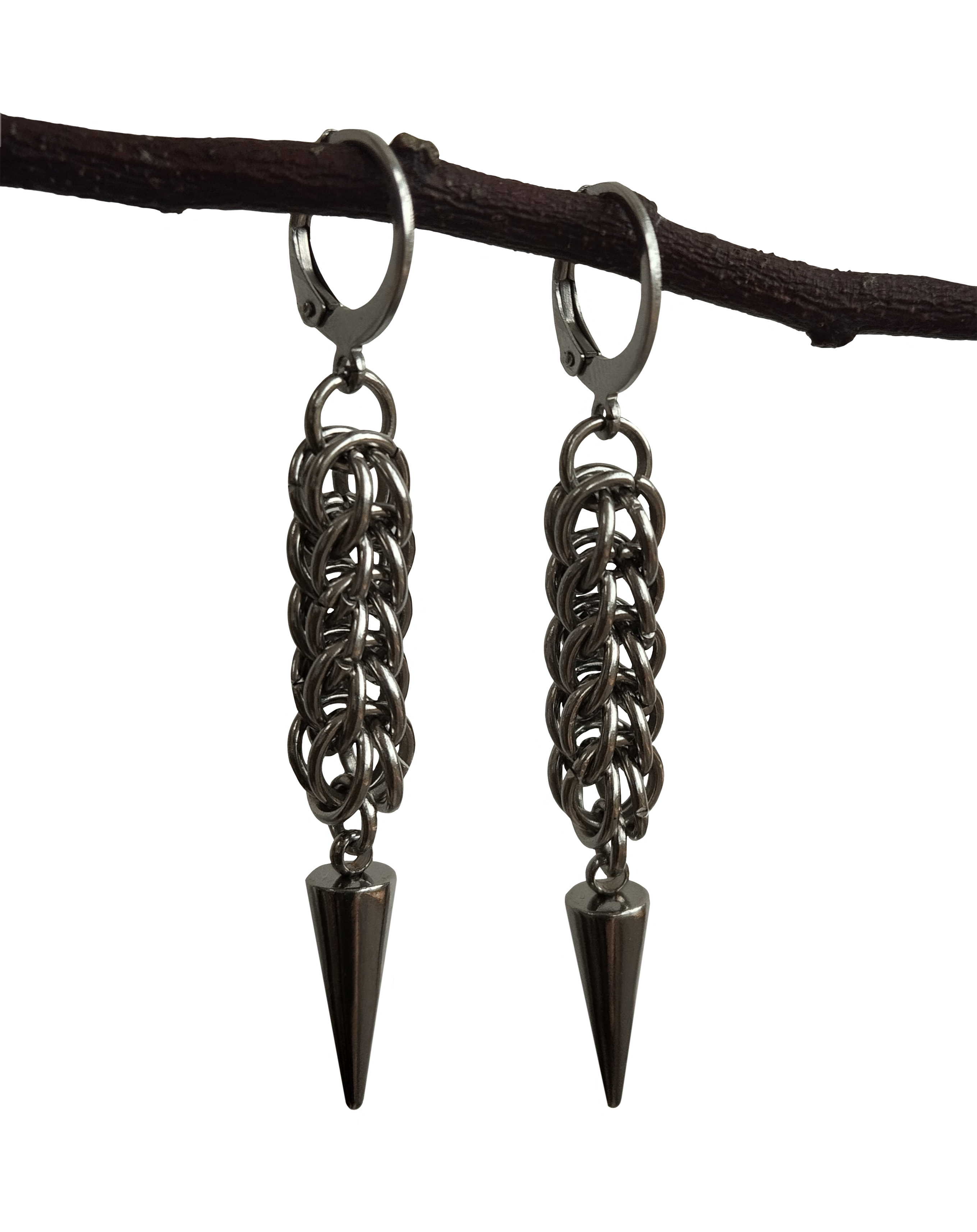 The Viktoria Chainmail Earrings in Stainless Steel
