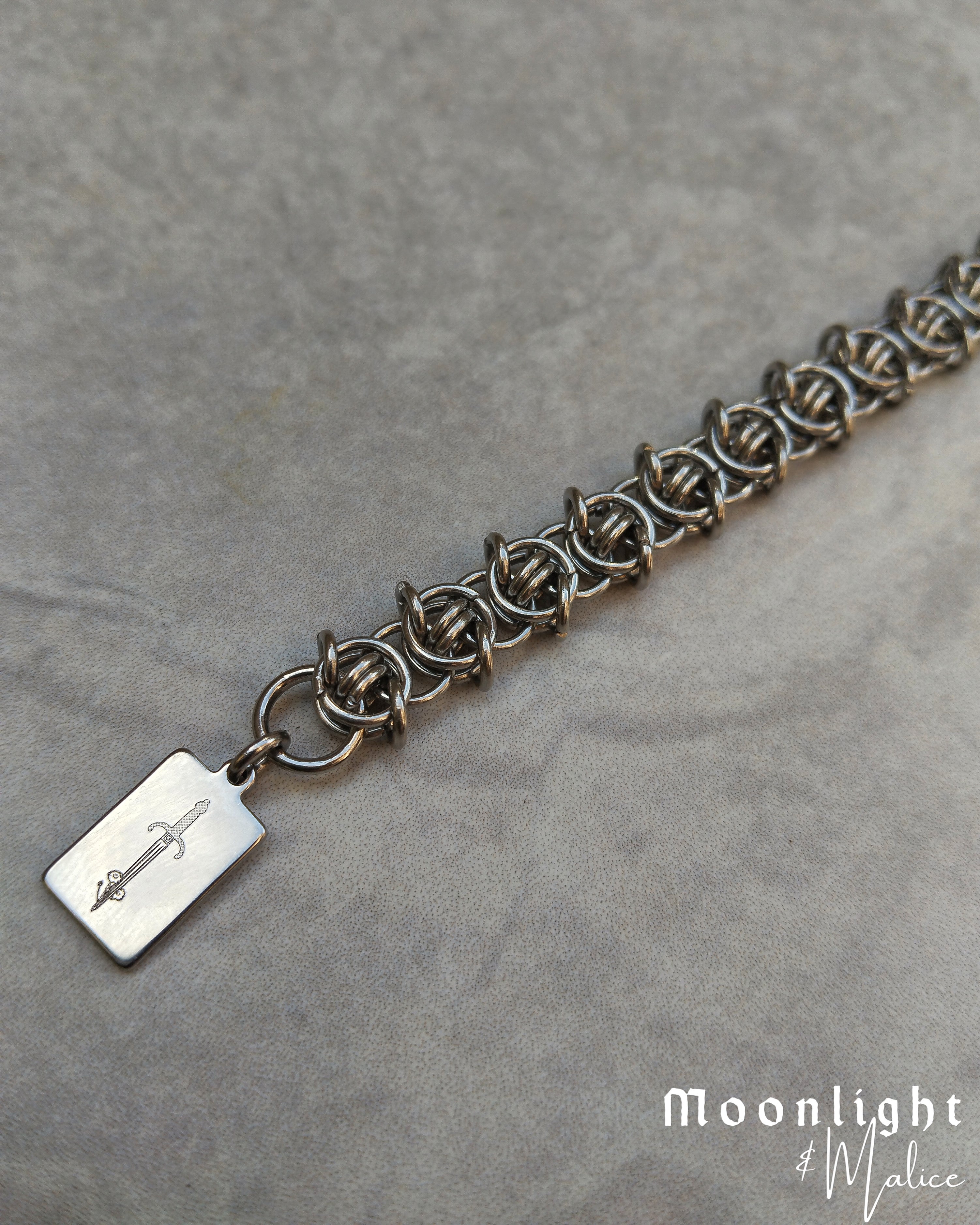 The Nettles Chainmail Bracelet in Stainless Steel