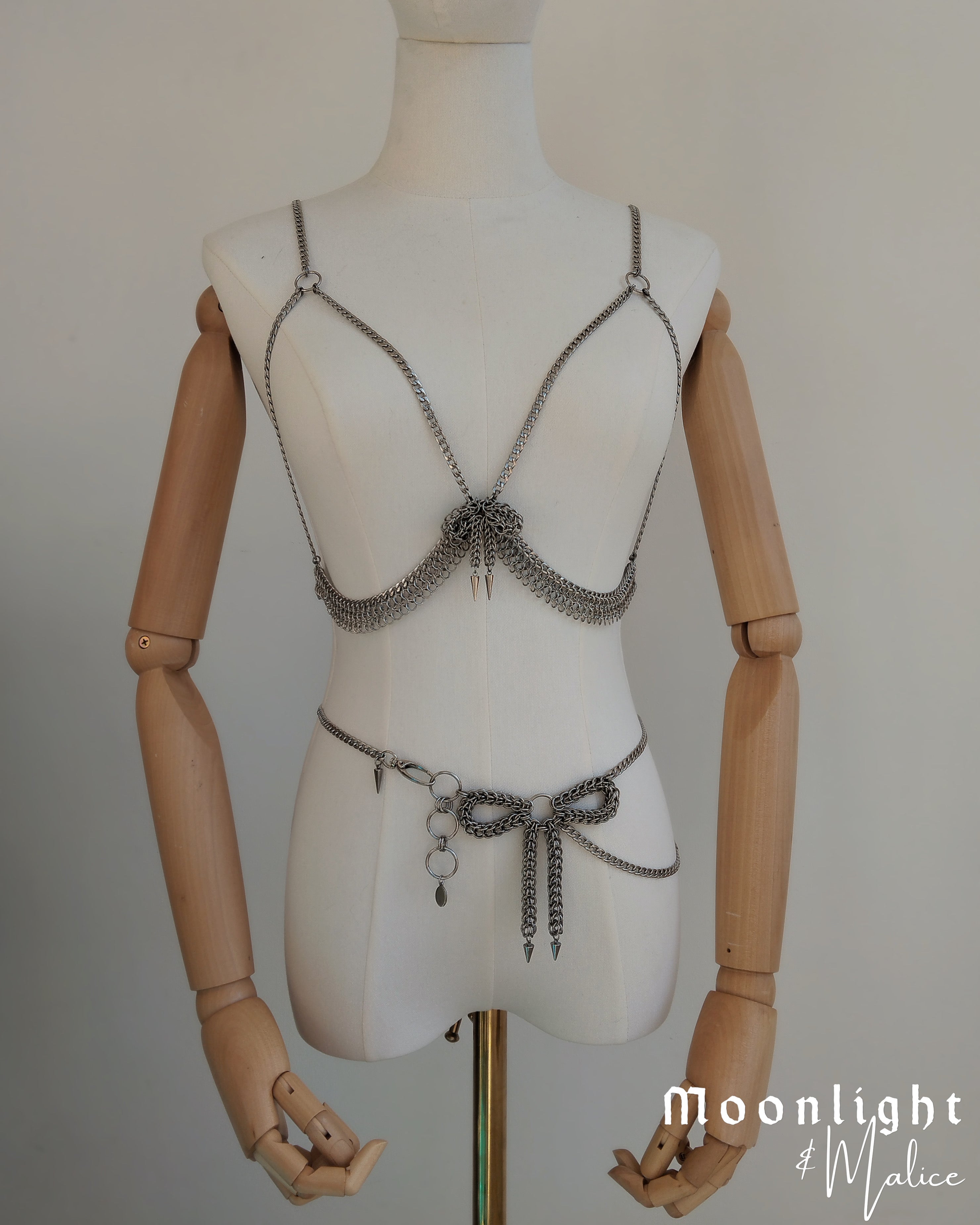 The Chainmail Bow Bralet & Belt Bundle