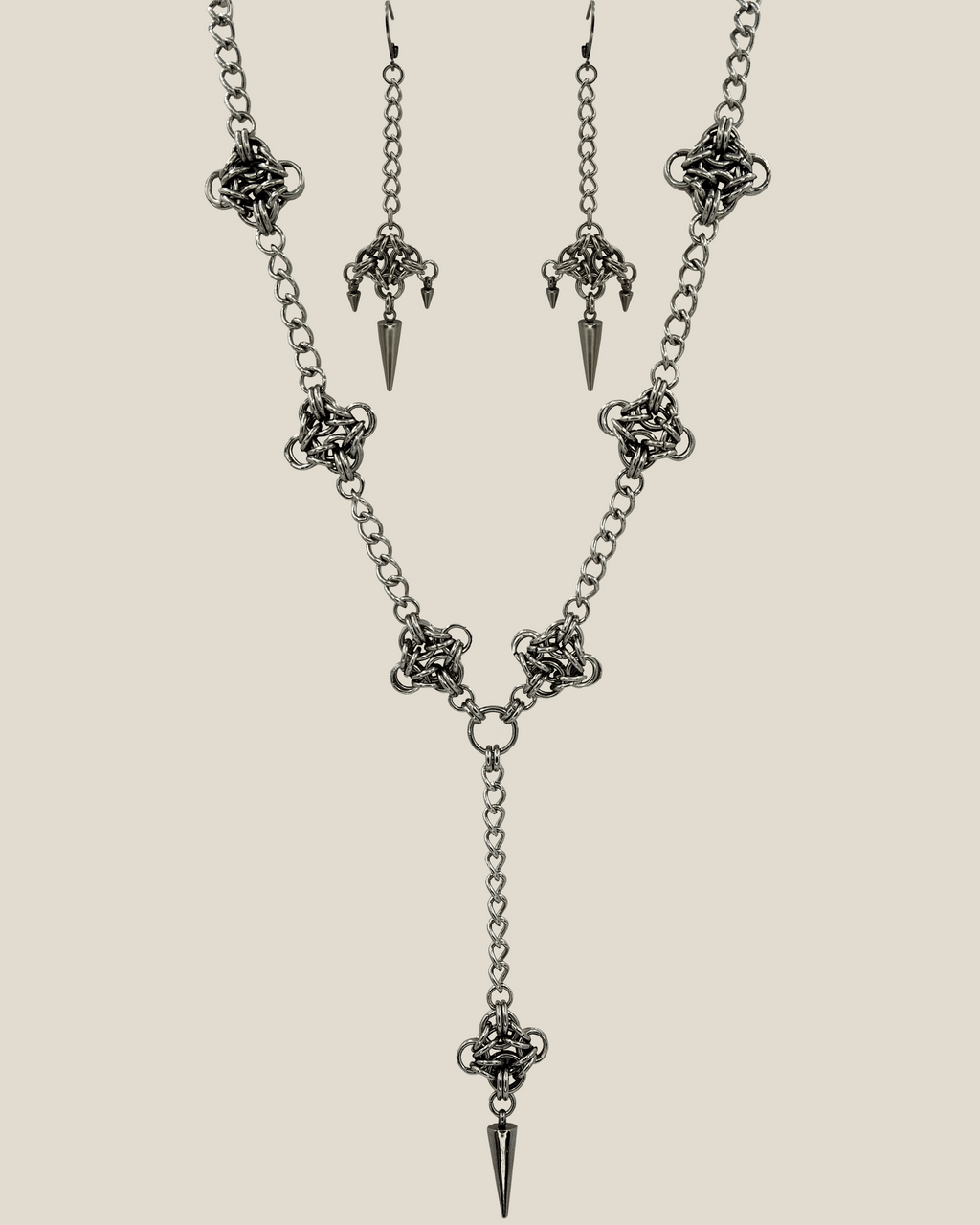 The Rowena Chainmail Necklace & Earrings Bundle