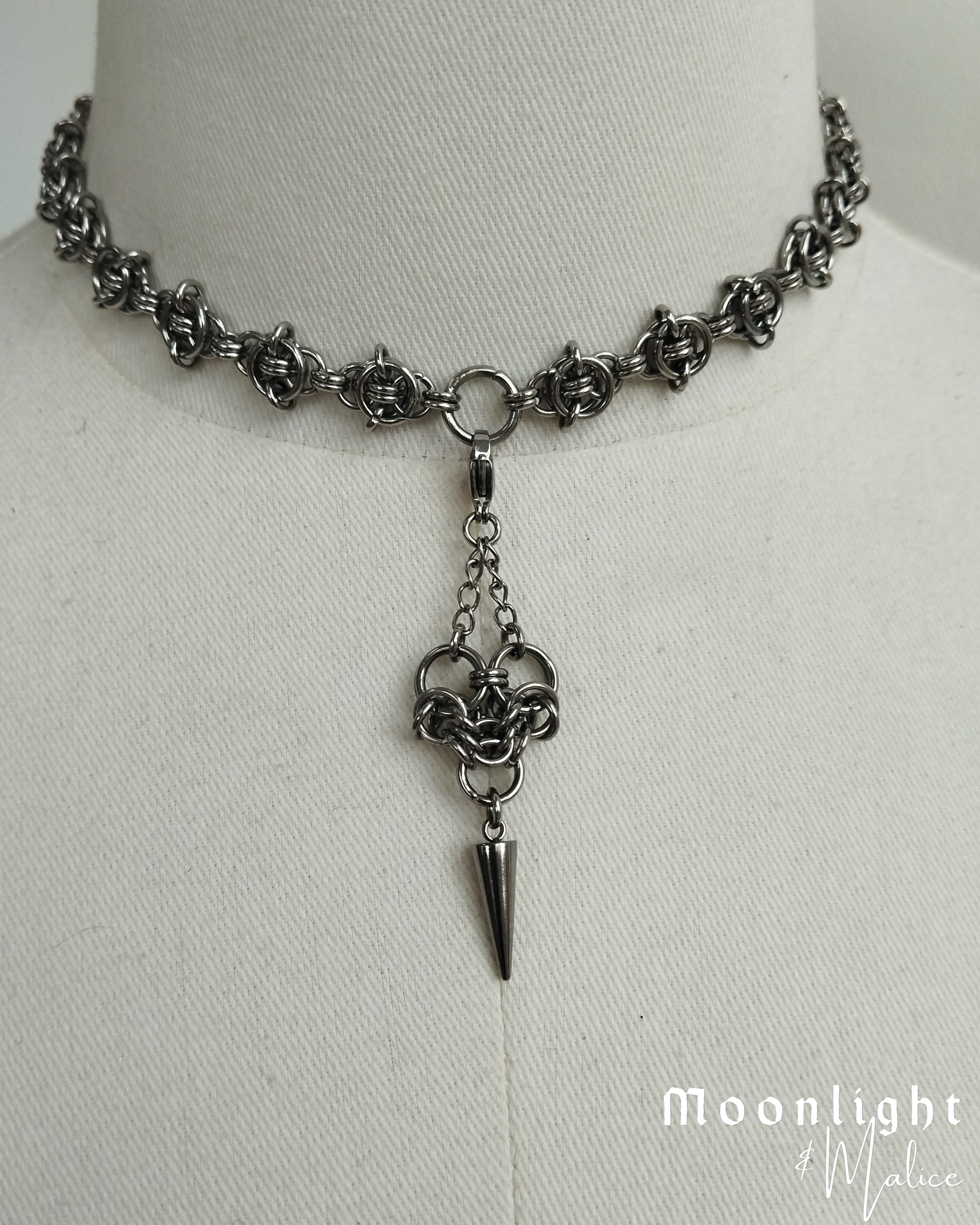 Add On Charms for Nettles Chainmail Choker in Stainless Steel