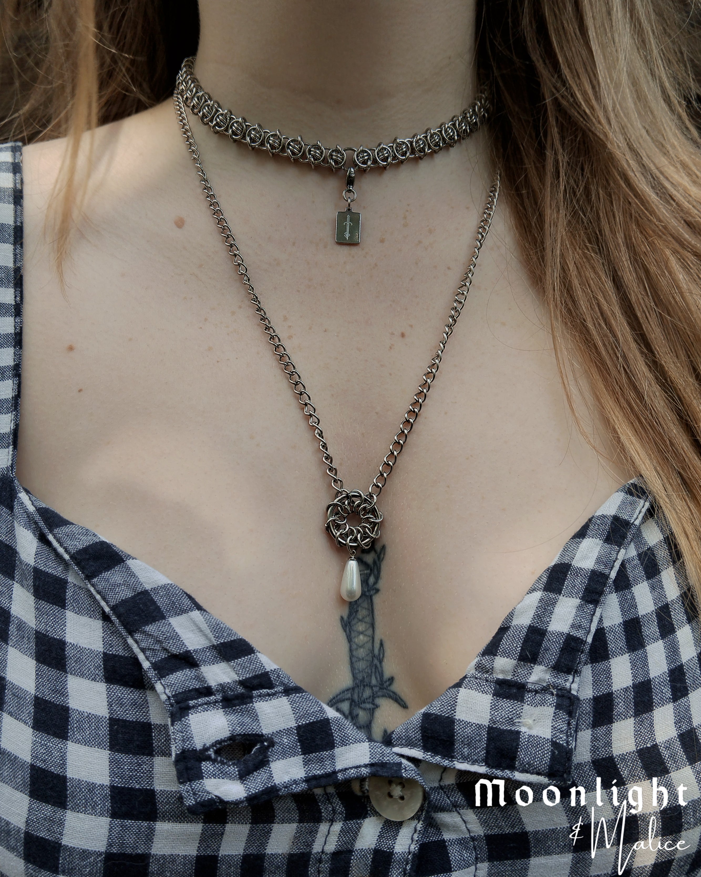 The Nettles Chainmail Necklace & Bracelet Bundle