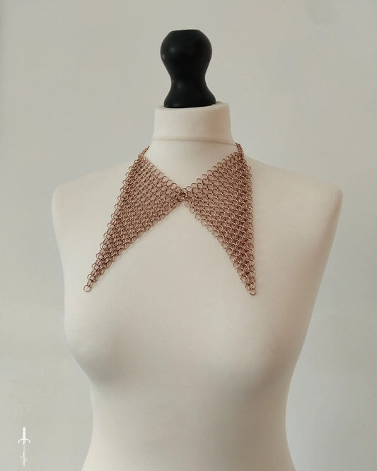 The Rose Gold Chainmail Dagger Collar