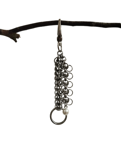 The Rusalka Chainmail Skirt Hike in Stainless Steel