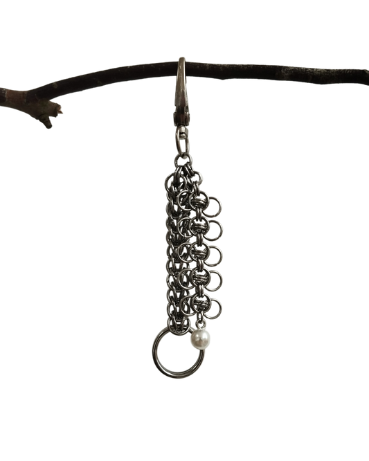The Rusalka Chainmail Skirt Hike in Stainless Steel
