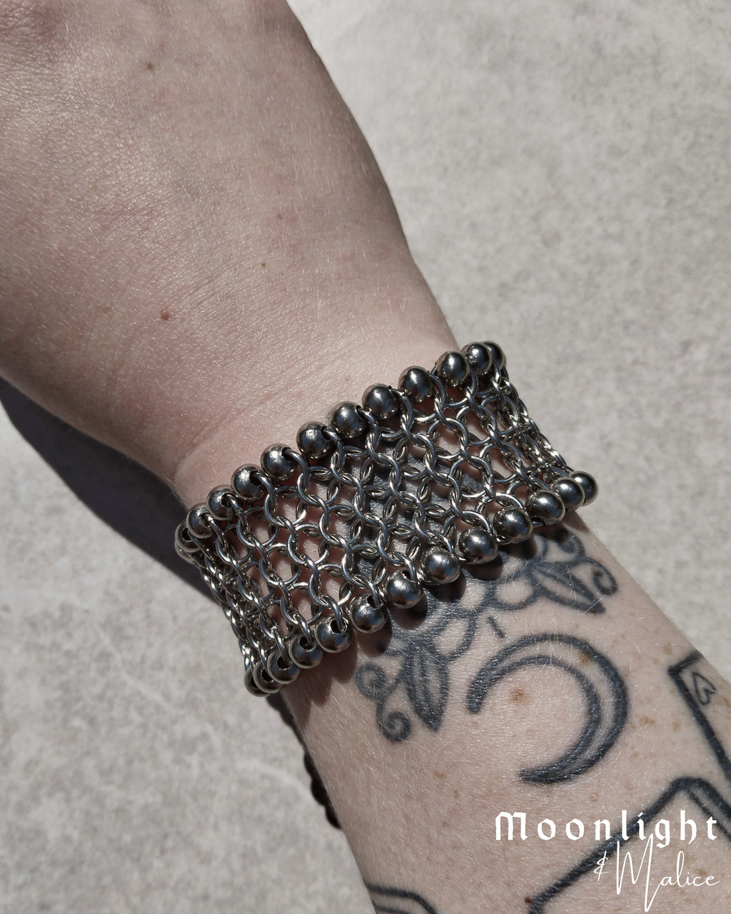 The Charon Chainmail Bracelet in Stainless Steel