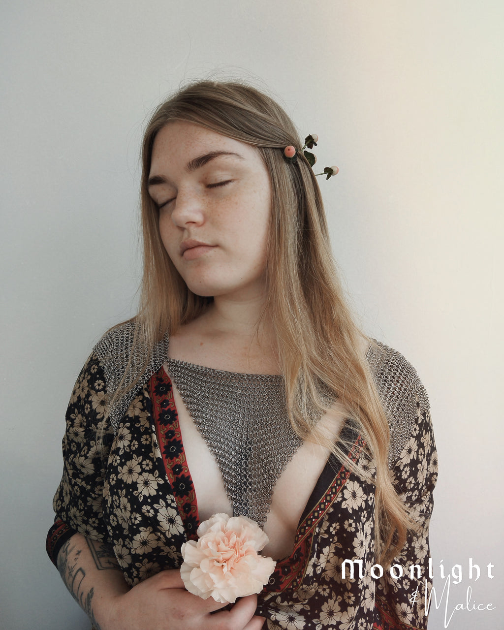 The Eda Chainmail Statement Piece in Stainless Steel