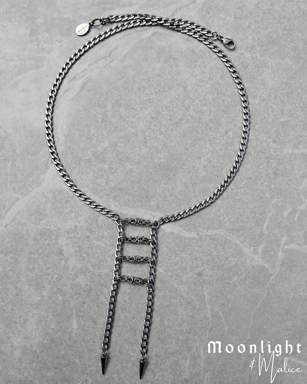 The Stairway Chainmail Pendant Necklace - One of a Kind