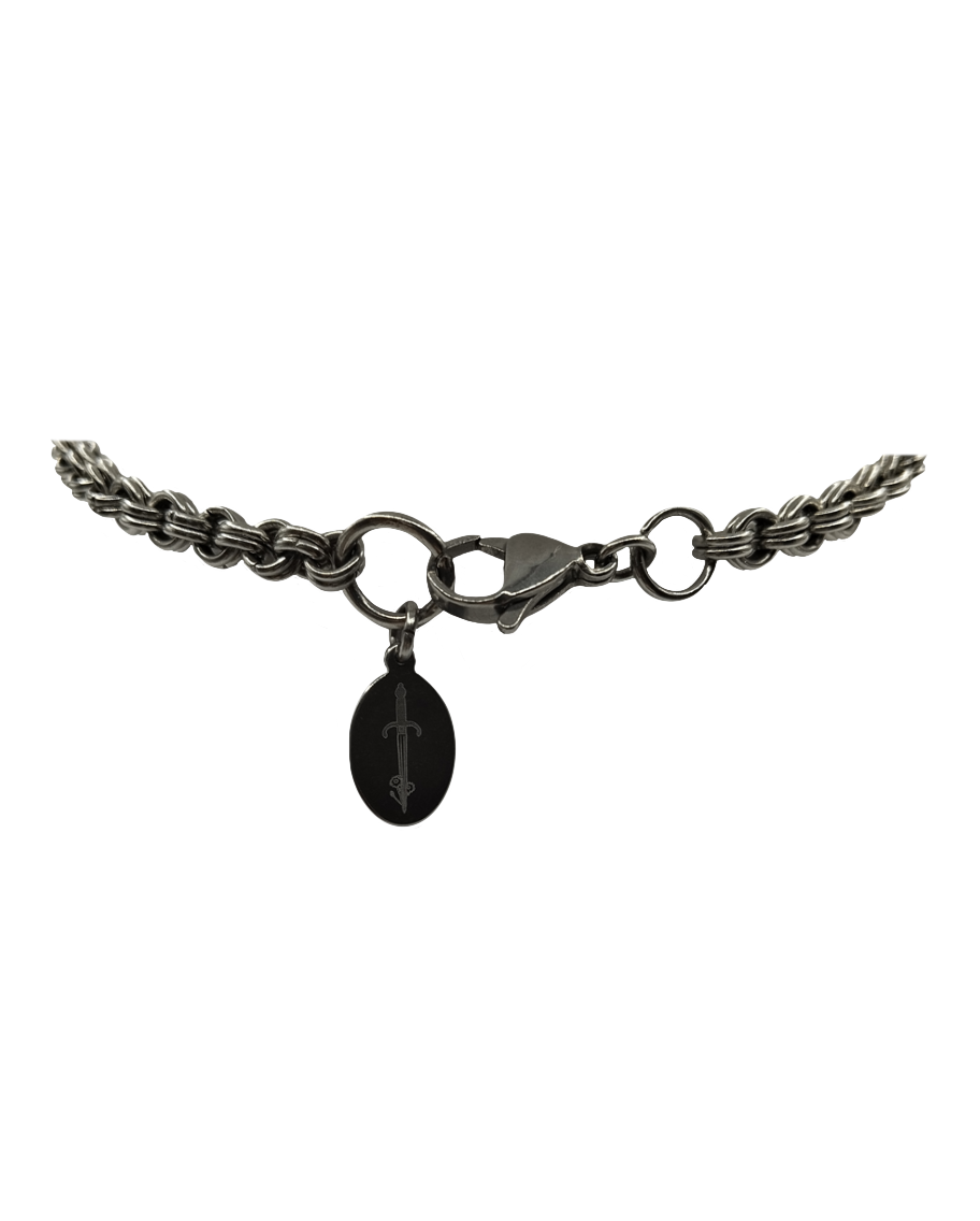 The Dragon’s Egg Chainmail Pendant Necklace in Stainless Steel