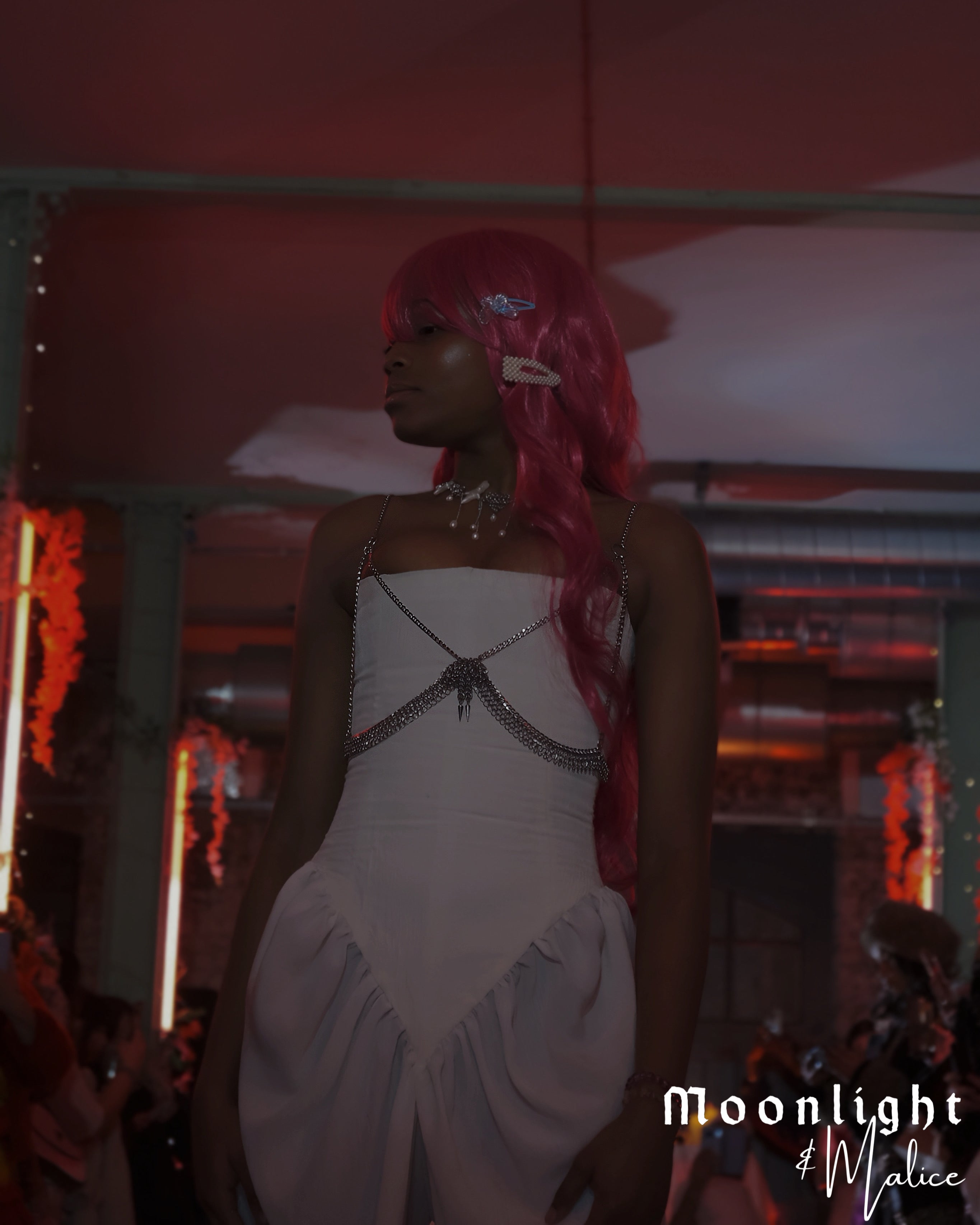 The Bow Chainmail Bralet in Stainless Steel