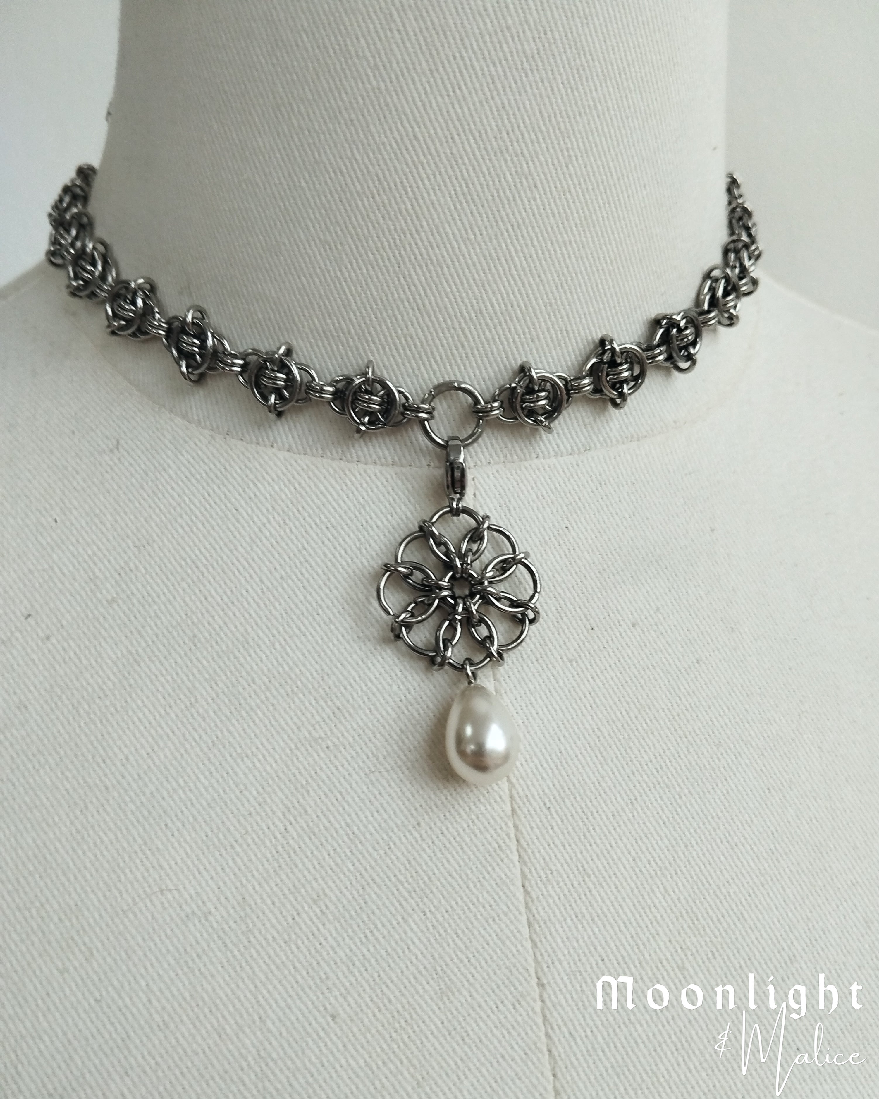 Add On Charms for Nettles Chainmail Choker in Stainless Steel